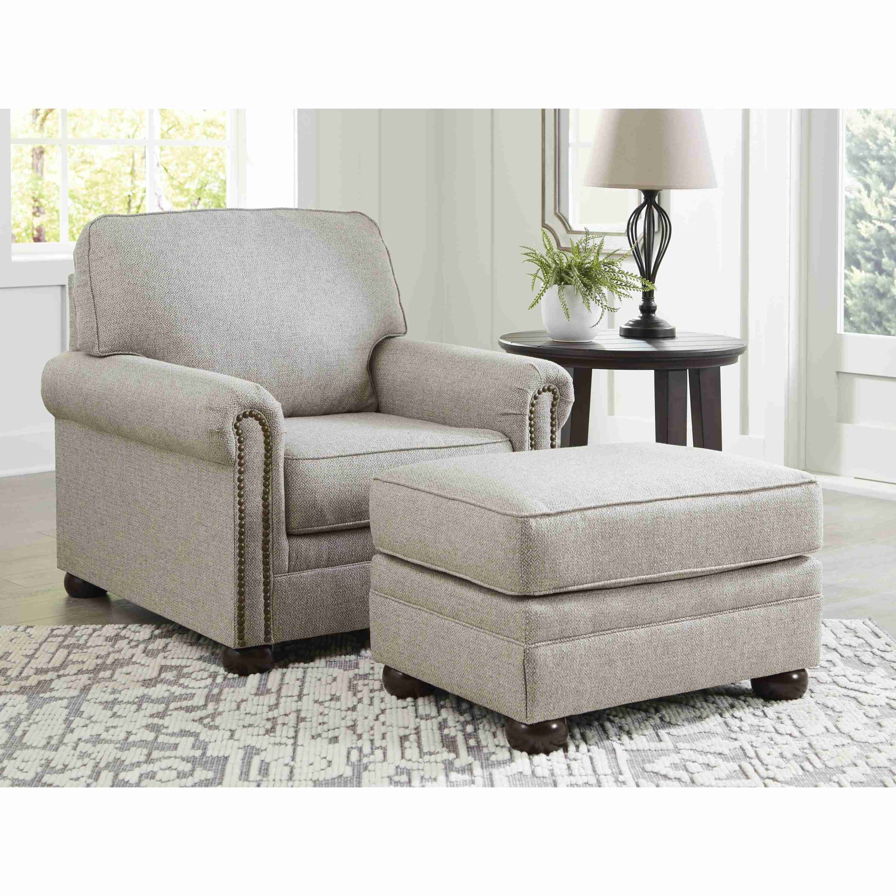 Signature Design by Ashley Gaelon 37307U2 Chair and Ottoman - Image 2