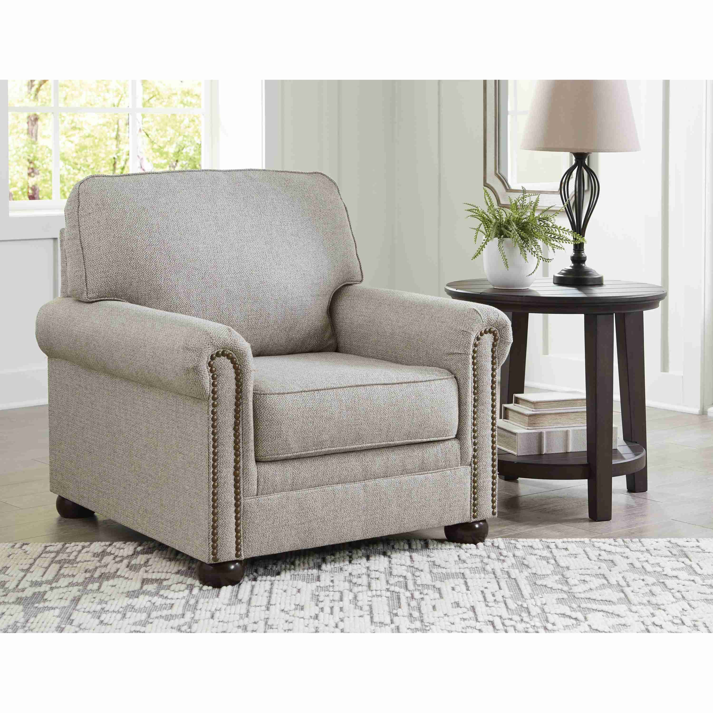 Signature Design by Ashley Gaelon 37307U2 Chair and Ottoman - Image 3
