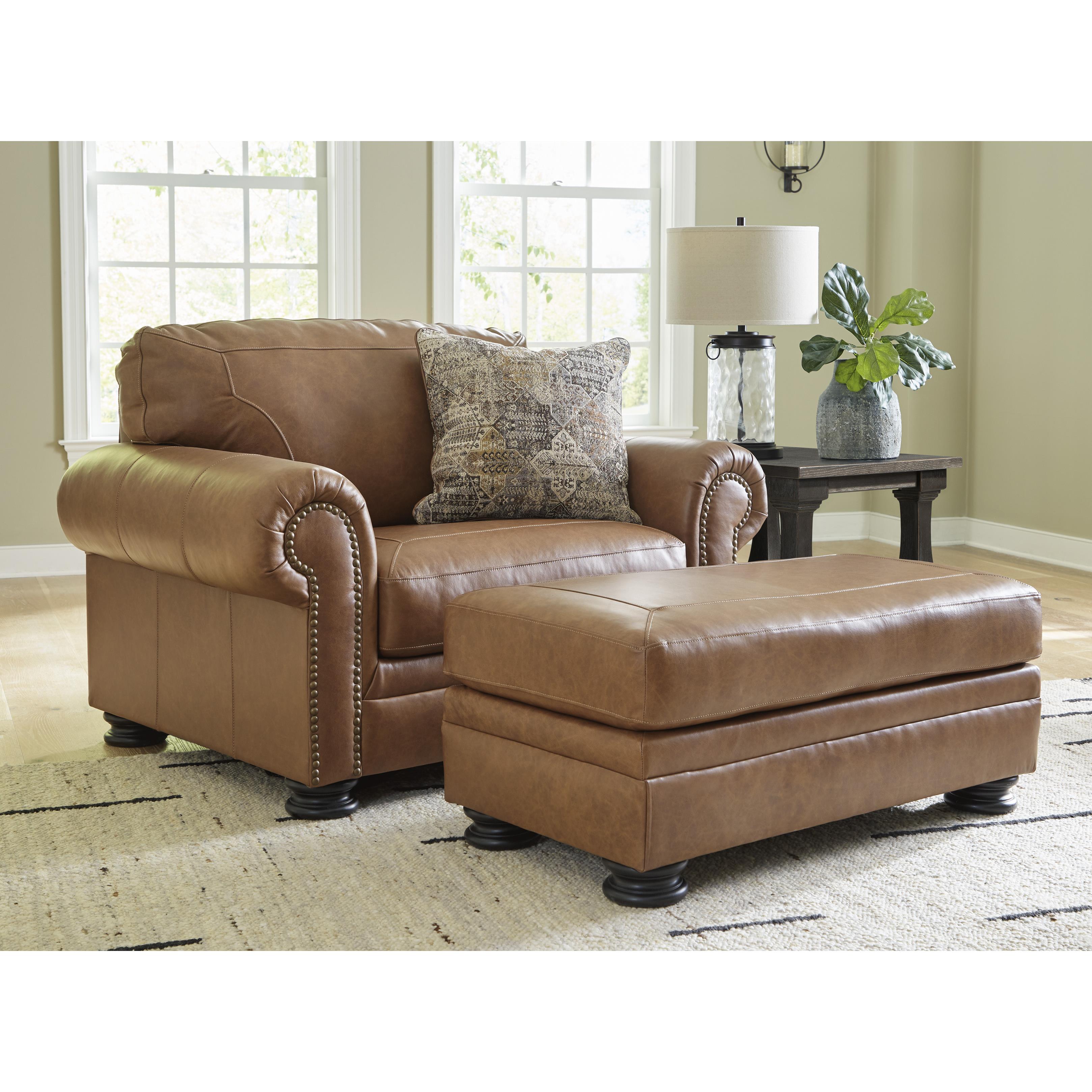 Signature Design by Ashley Carianna 57604U2 Oversized Chair and Ottoman - Image 1