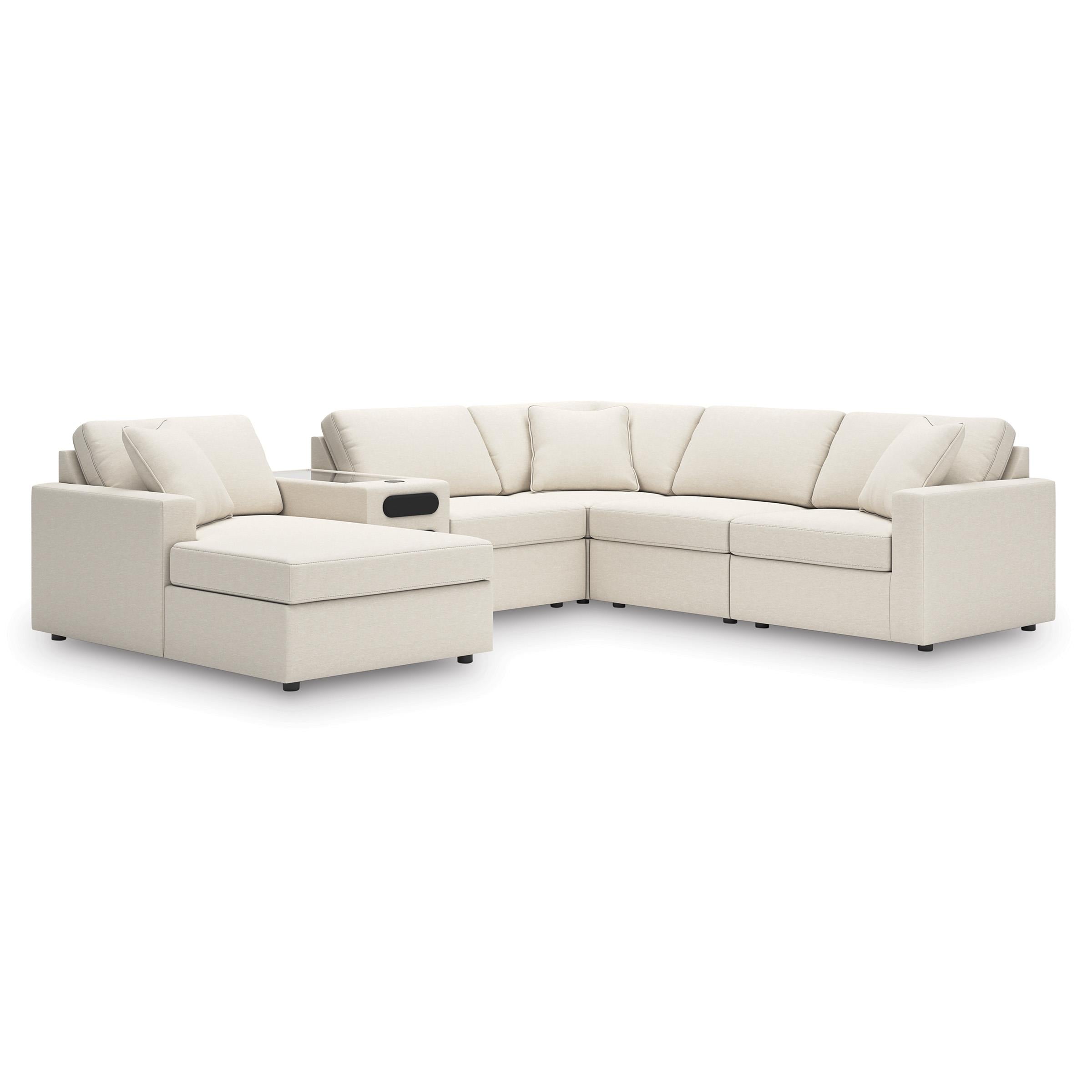 Signature Design by Ashley Modmax 92103S50 6 pc Sectional with Audio System and Chaise - Image 1
