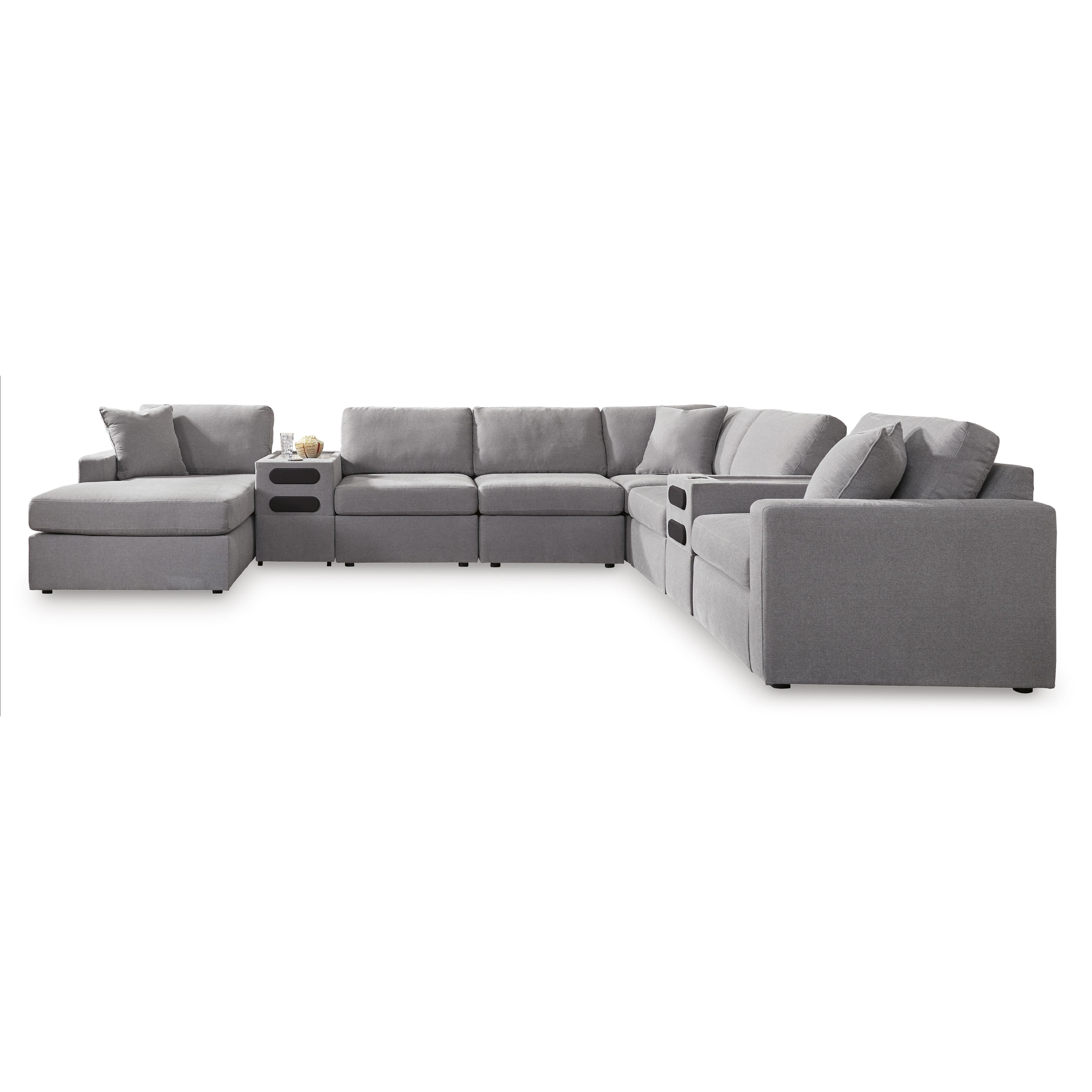 Signature Design by Ashley Modmax 92104S49 8 pc Sectional with Audio System and Chaise - Image 1