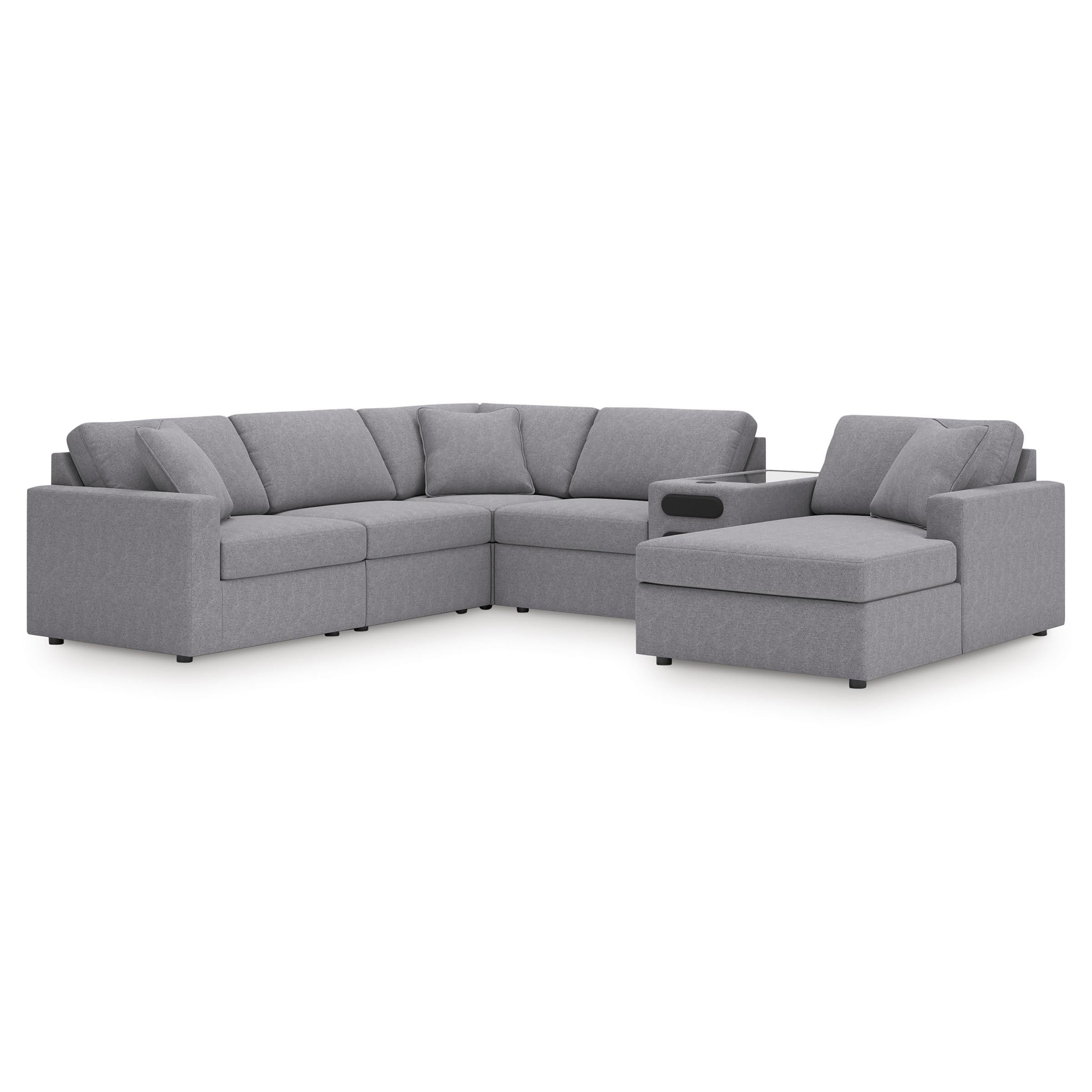 Signature Design by Ashley Modmax 92104S51 6 pc Sectional with Audio System and Chaise - Image 1