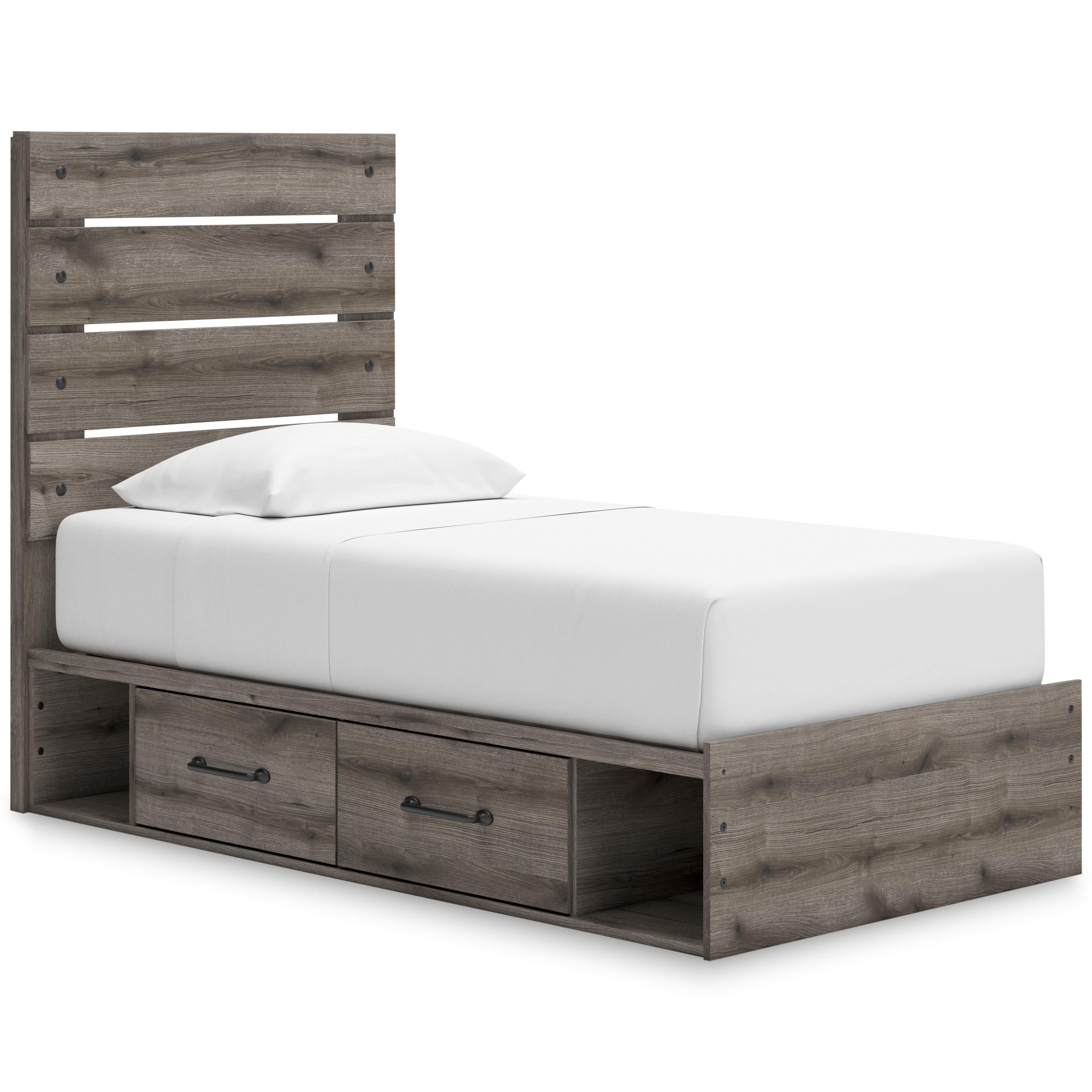 Signature Design by Ashley Graystorm PCB2405B18 Twin Panel Storage Bed - Image 1