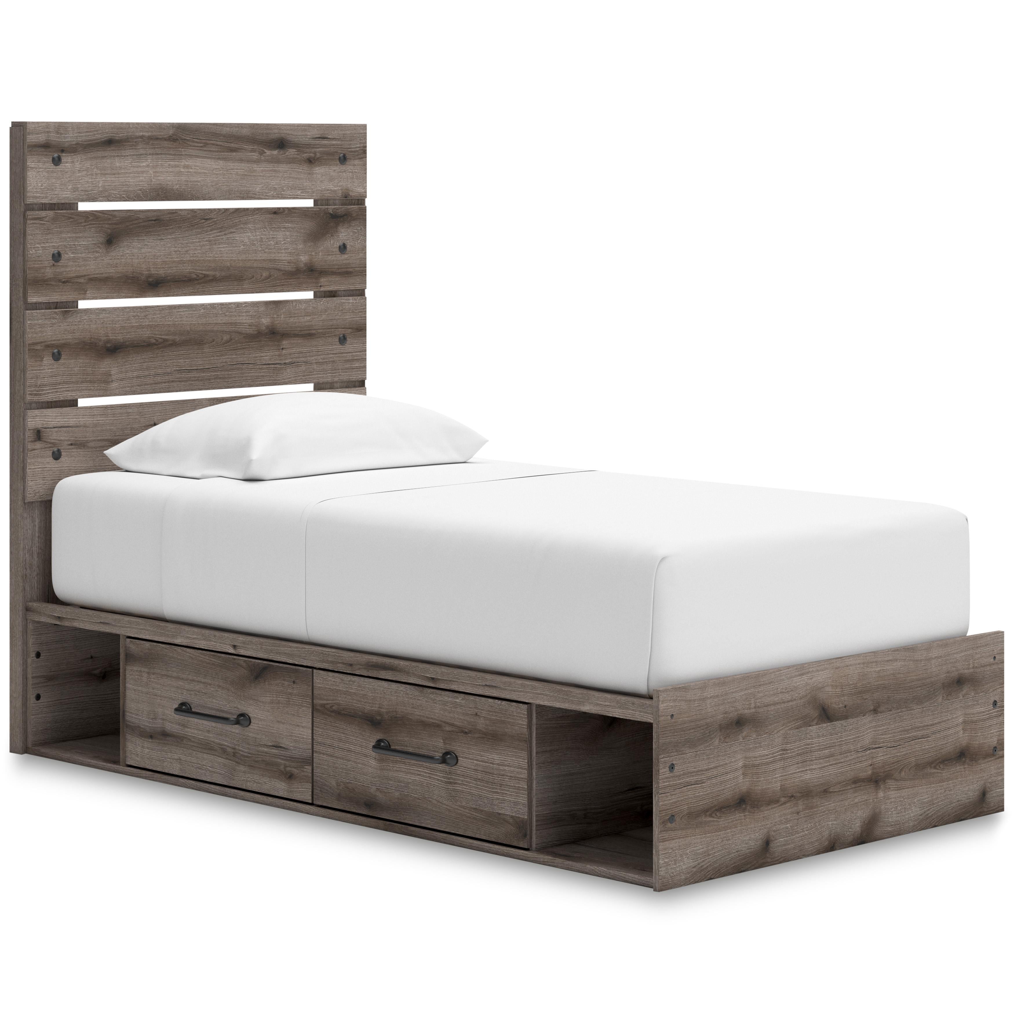 Signature Design by Ashley Graystorm PCB2405B19 Twin Panel Bed with Storage - Image 1