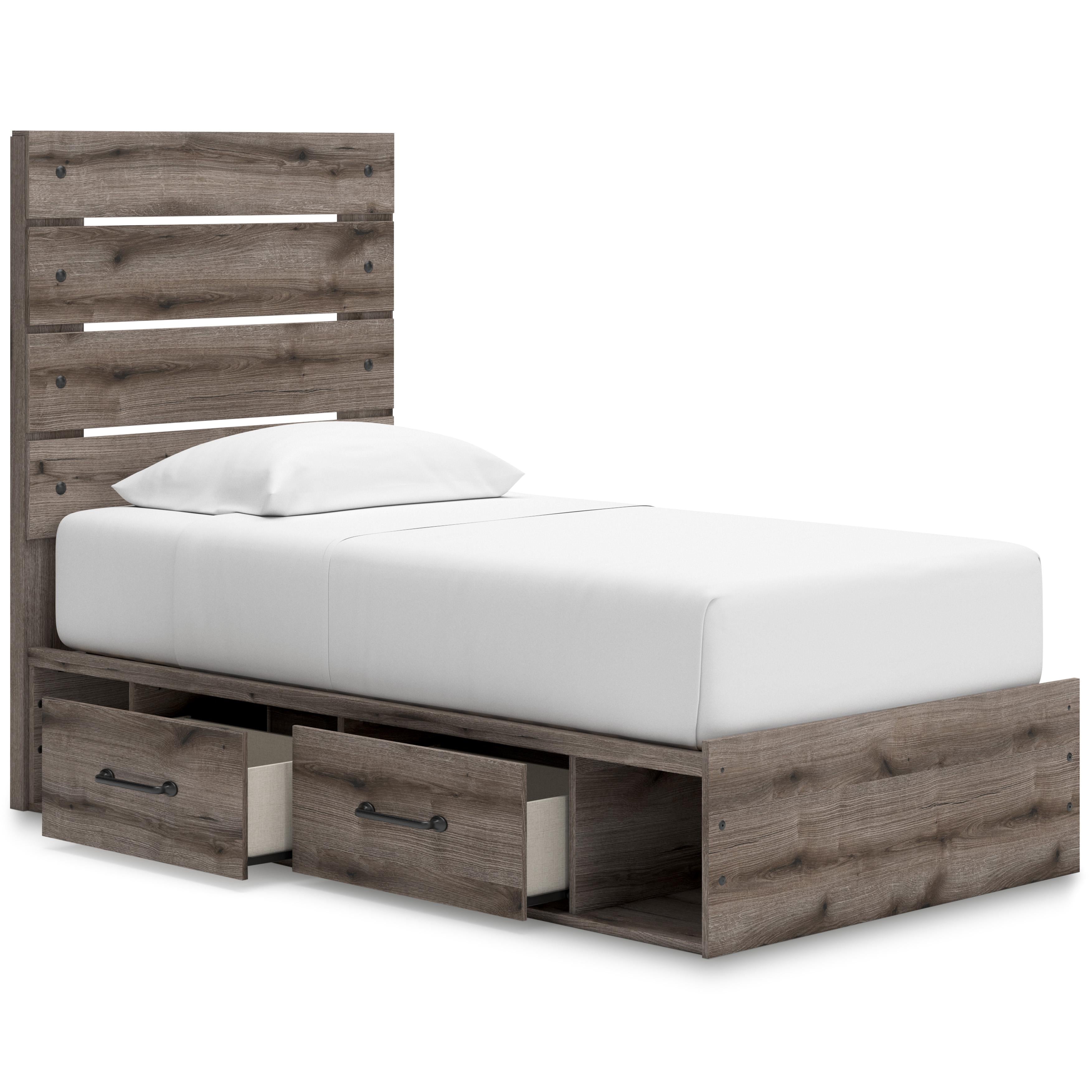 Signature Design by Ashley Graystorm PCB2405B19 Twin Panel Bed with Storage - Image 2