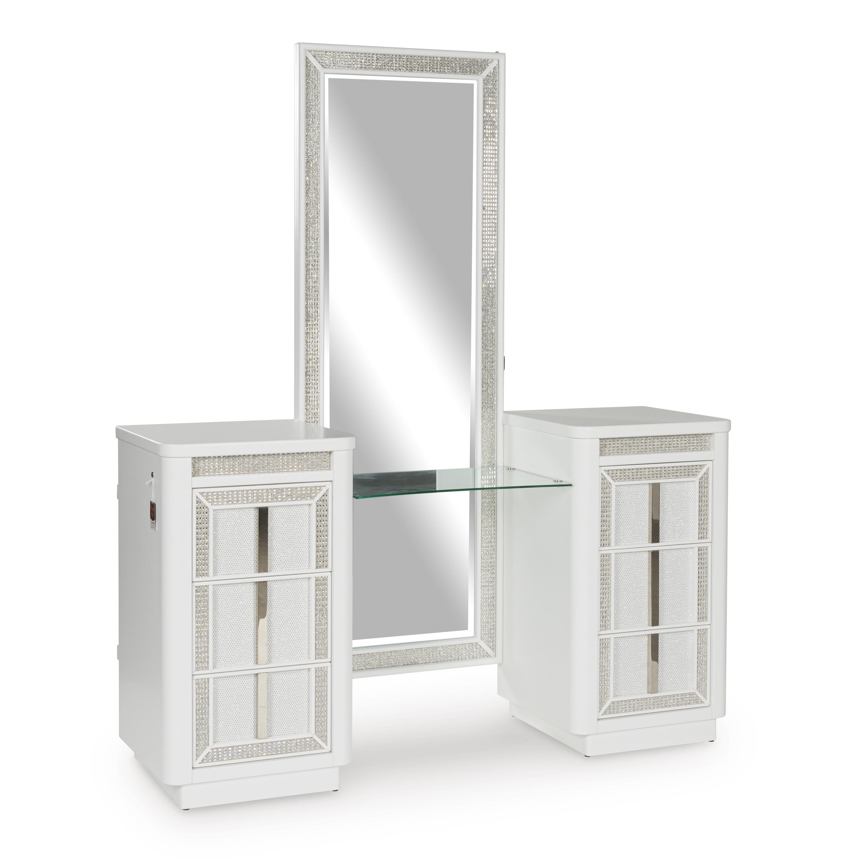 Signature Design by Ashley Chalanna B822B7 Vanity with Mirror - Image 1