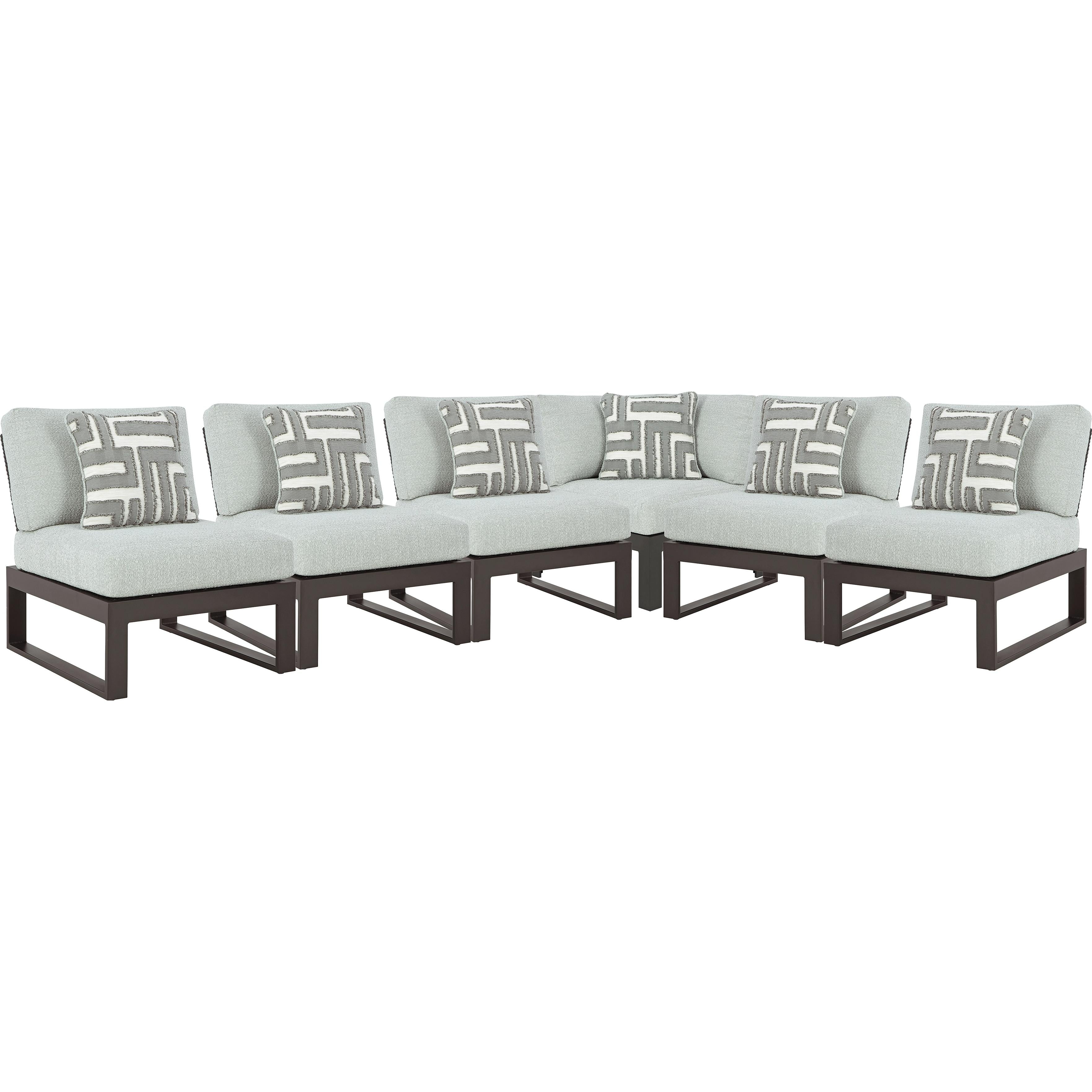 Signature Design by Ashley Beachloft P490P1 6 pc Outdoor Sectional - Image 1