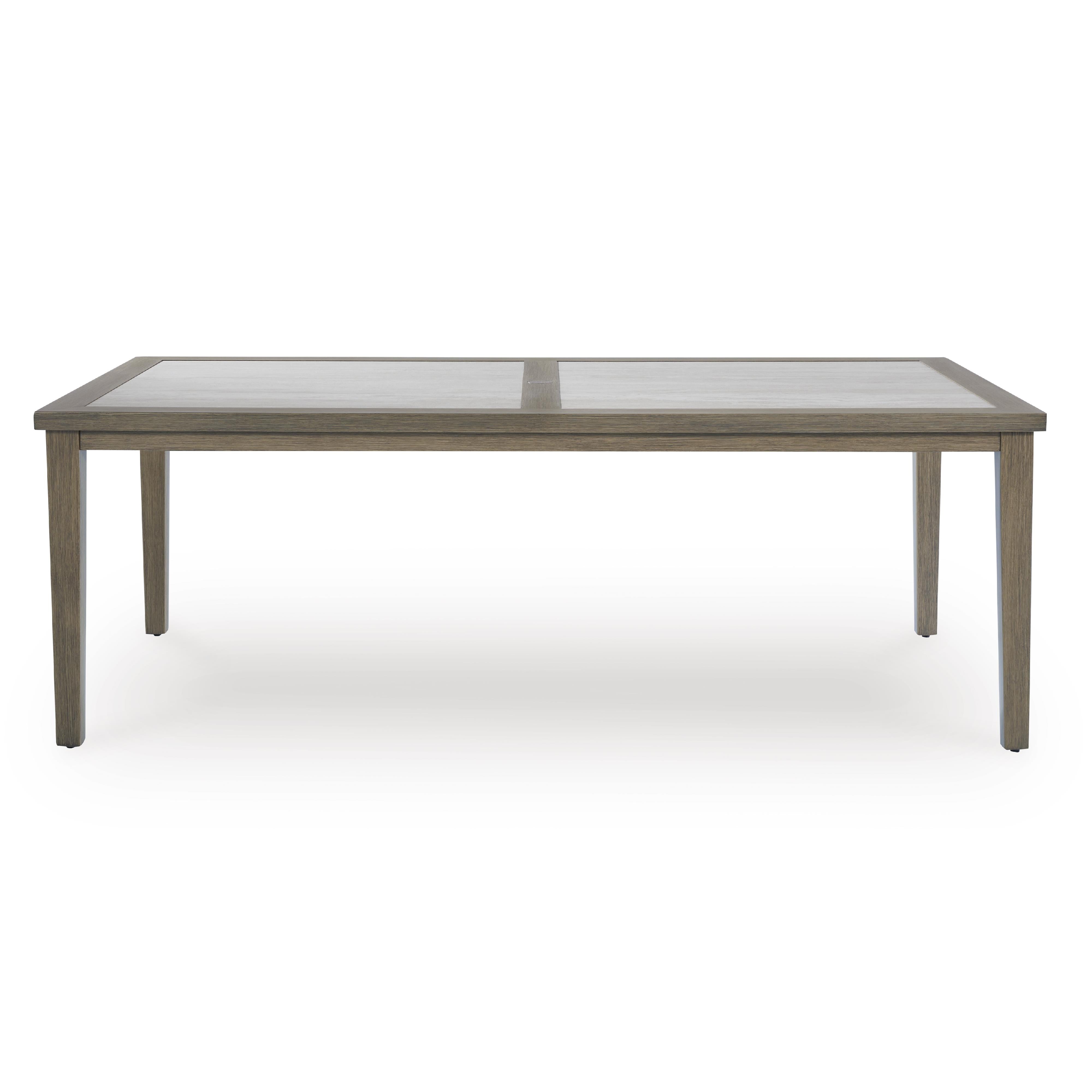 Signature Design by Ashley Rainier Ranch P701-625 Rectangular Dining Table with Umbrella Option - Image 2