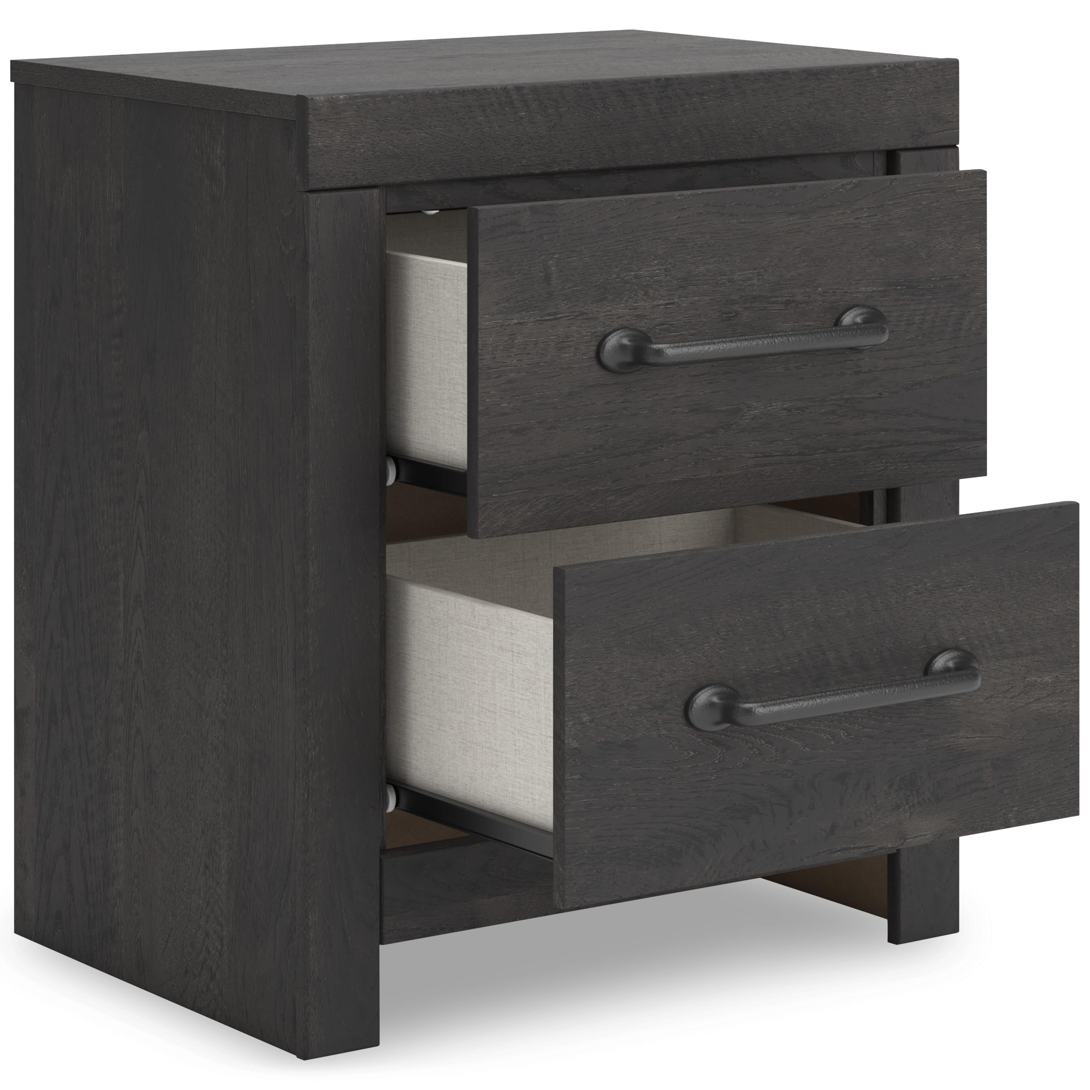 Signature Design by Ashley Hollivern PCB2108-92 Two Drawer Night Stand - Image 2
