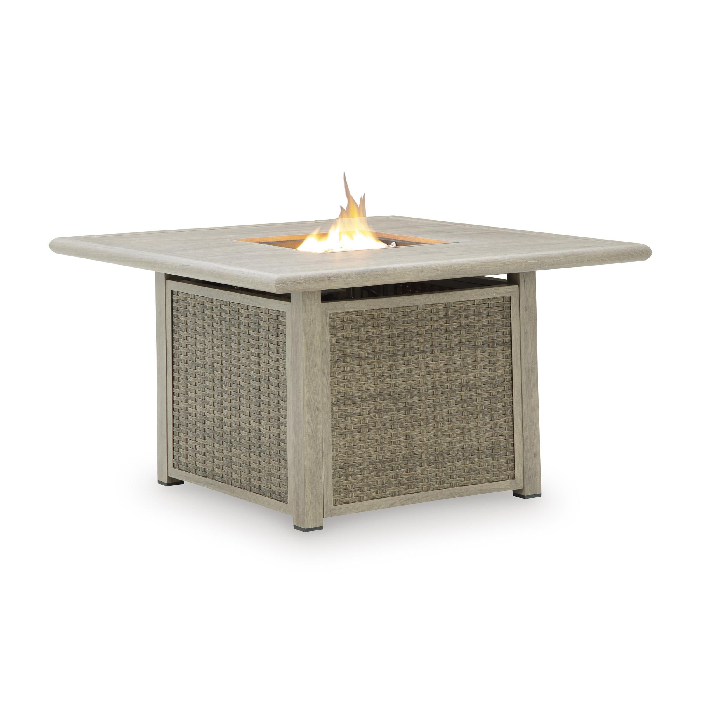 Signature Design by Ashley Cliff Trails PCP690-772 Square Fire Pit Table - Image 2