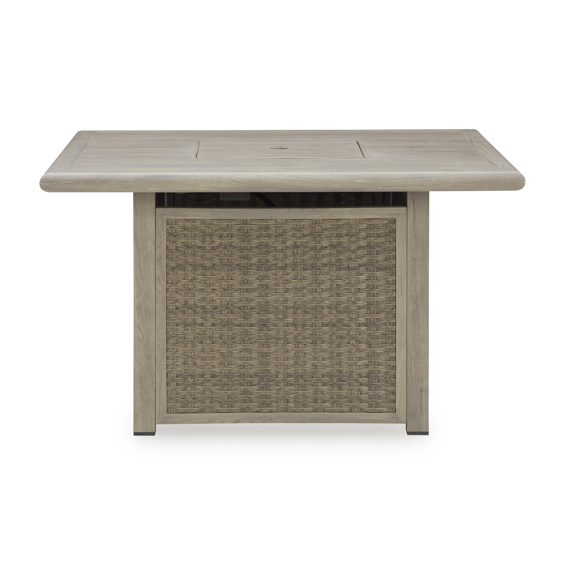 Signature Design by Ashley Cliff Trails PCP690-772 Square Fire Pit Table - Image 3