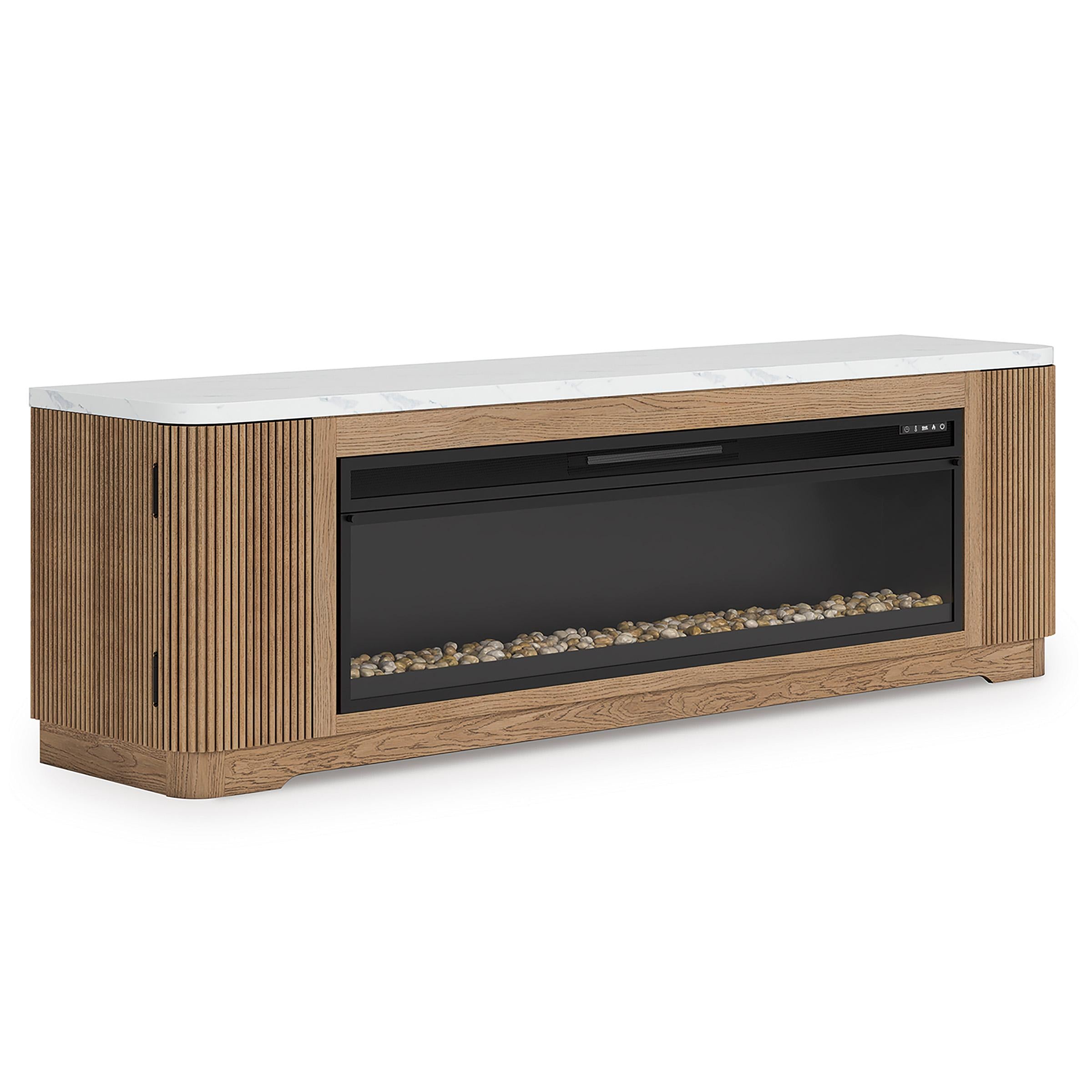 Signature Design by Ashley Camdill W808W1 80" TV Stand with Electric Fireplace - Image 1