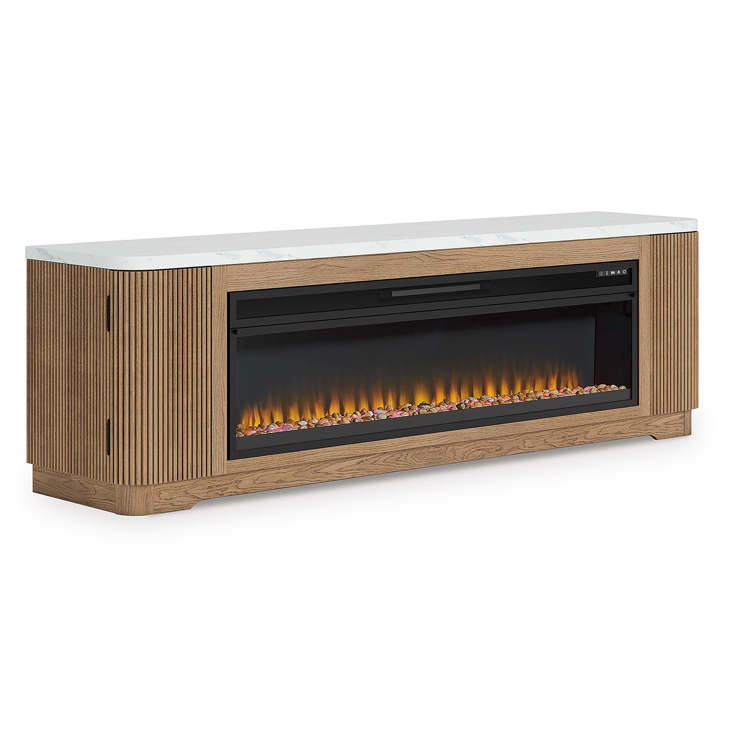 Signature Design by Ashley Camdill W808W1 80" TV Stand with Electric Fireplace - Image 2