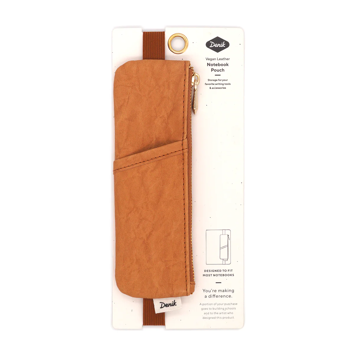 Caramel Crinkle Notebook Pouch - Image 1