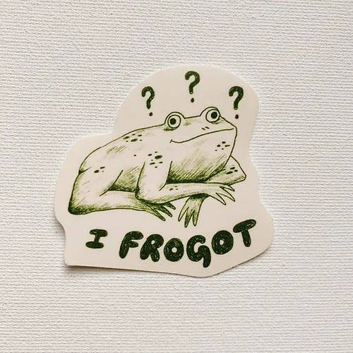 Sticker - I frogot - Image 2