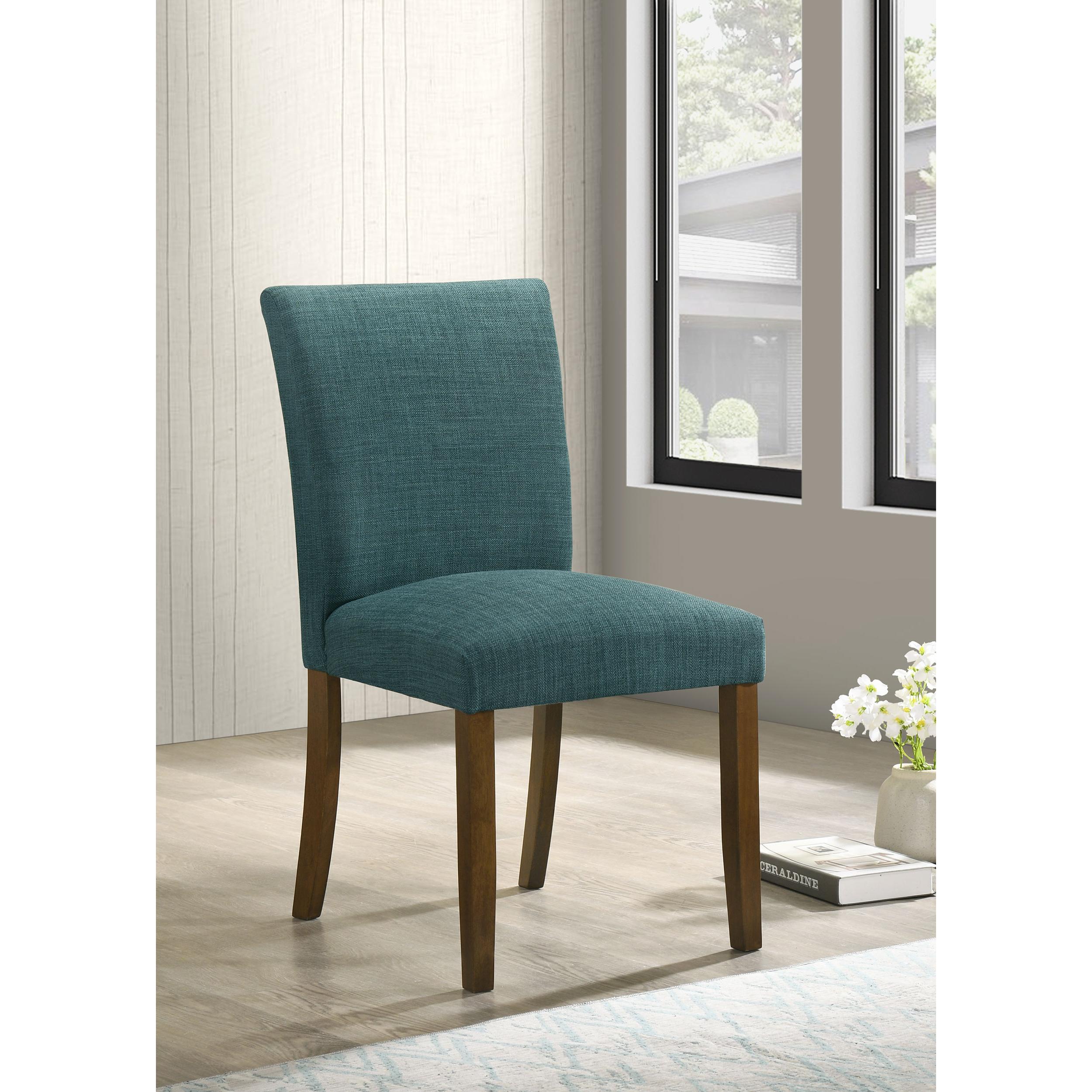 Coaster Furniture Cantley 106377 pholstered Dining Side Chair - Teal Blue - Image 2
