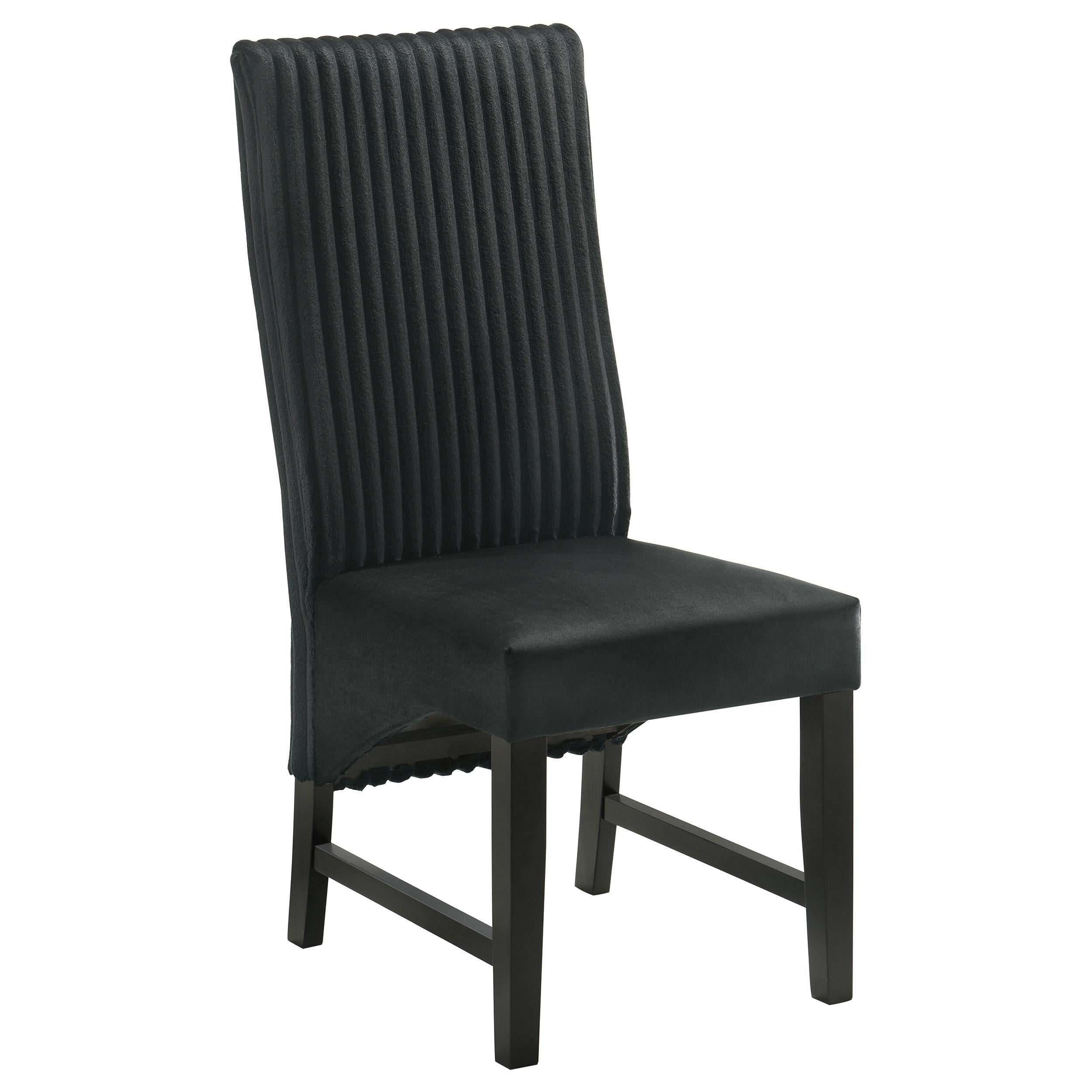 Coaster Furniture Barrand 106387 Upholstered Dining Side Chair - Black - Image 1