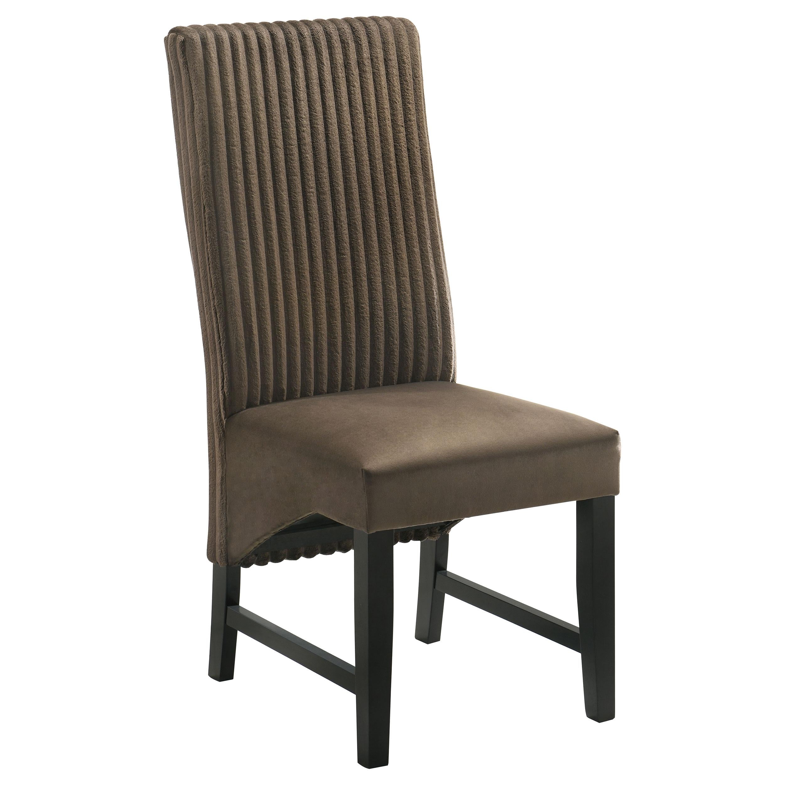 Coaster Furniture Barrand 106388 Upholstered Dining Side Chair - Chocolate - Image 1