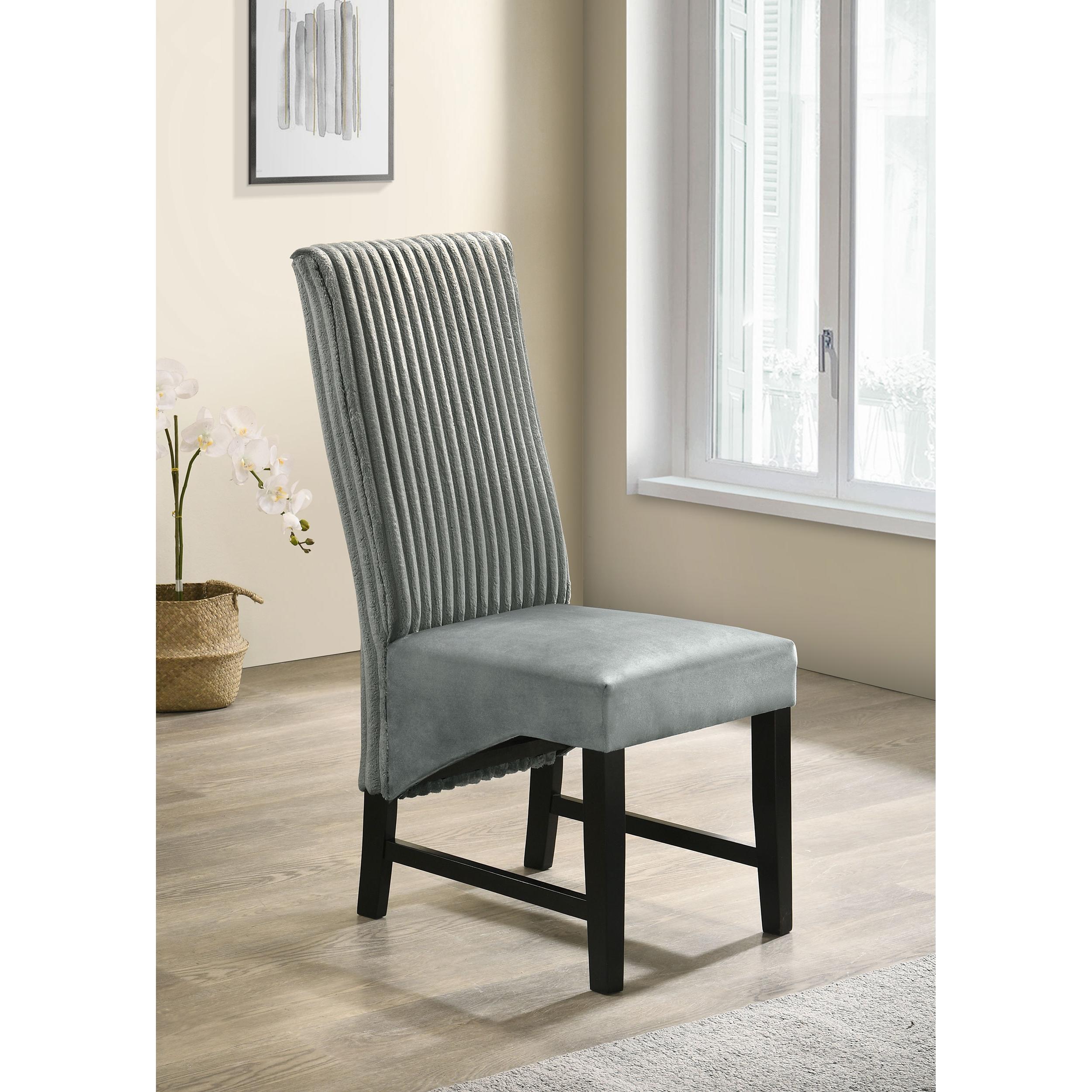 Coaster Furniture Barrand 106389 Upholstered Dining Side Chair - Grey - Image 2