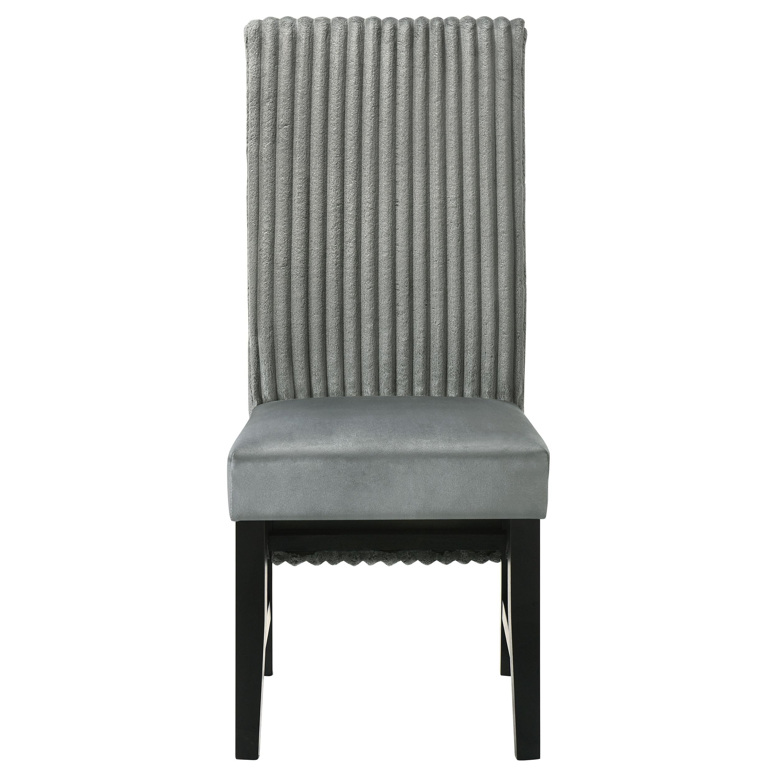 Coaster Furniture Barrand 106389 Upholstered Dining Side Chair - Grey - Image 3