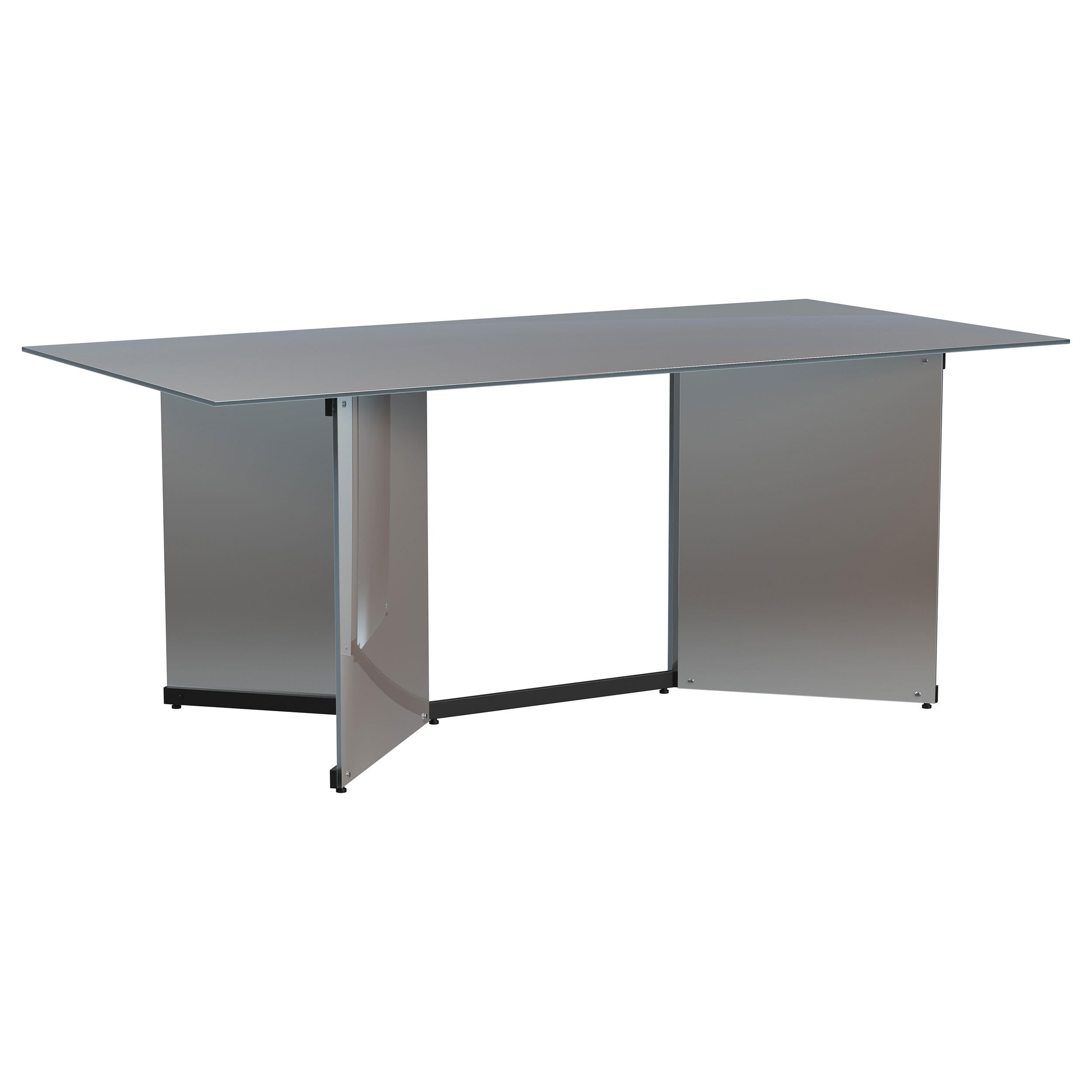 Coaster Furniture Emery 108091 76-inch Rectangular Mirrored Dining Table - Silver - Image 1