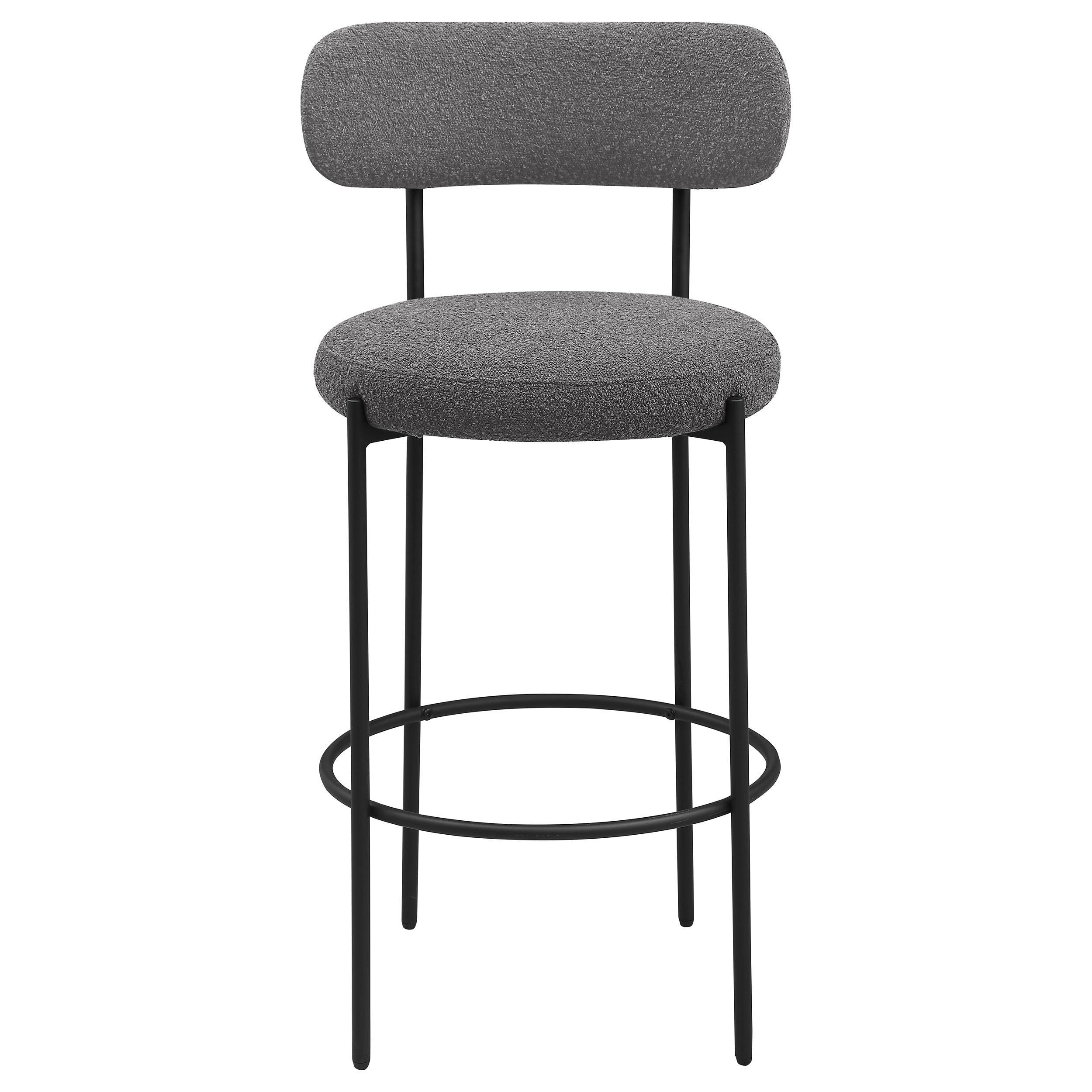 Coaster Furniture Viola 108199 Boucle Upholstered Bar Chair - Grey - Image 3