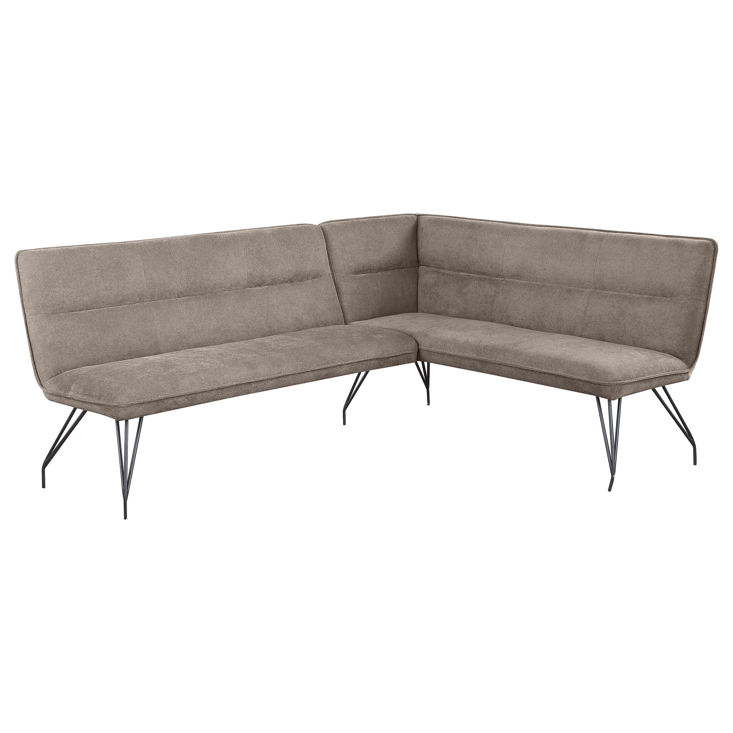 Coaster Furniture Dodson 108496 Fabric Upholstered L-Shaped Nook Dining Bench - Taupe - Image 1