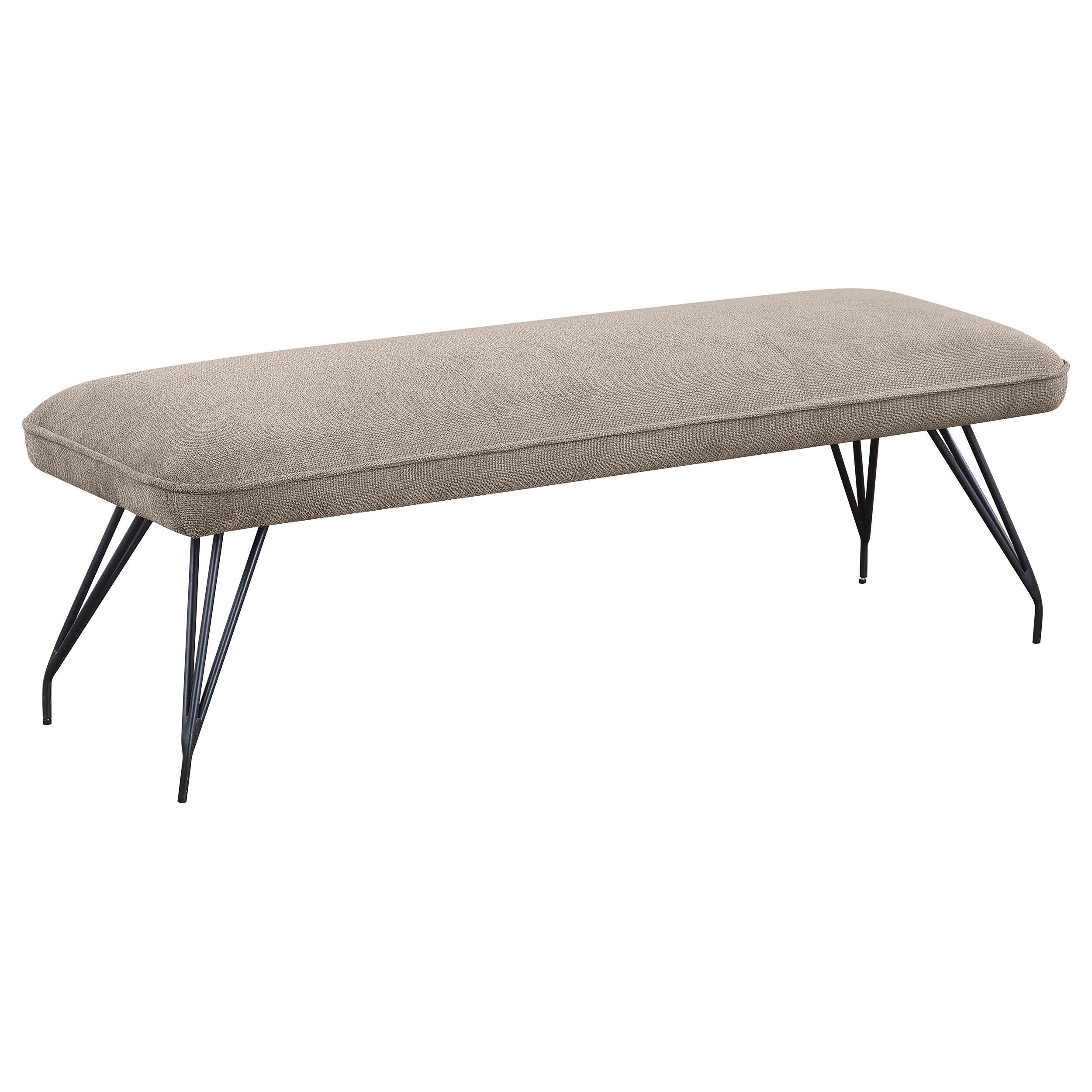 Coaster Furniture Dodson 108497 Fabric Upholstered Dining Bench - Taupe - Image 1