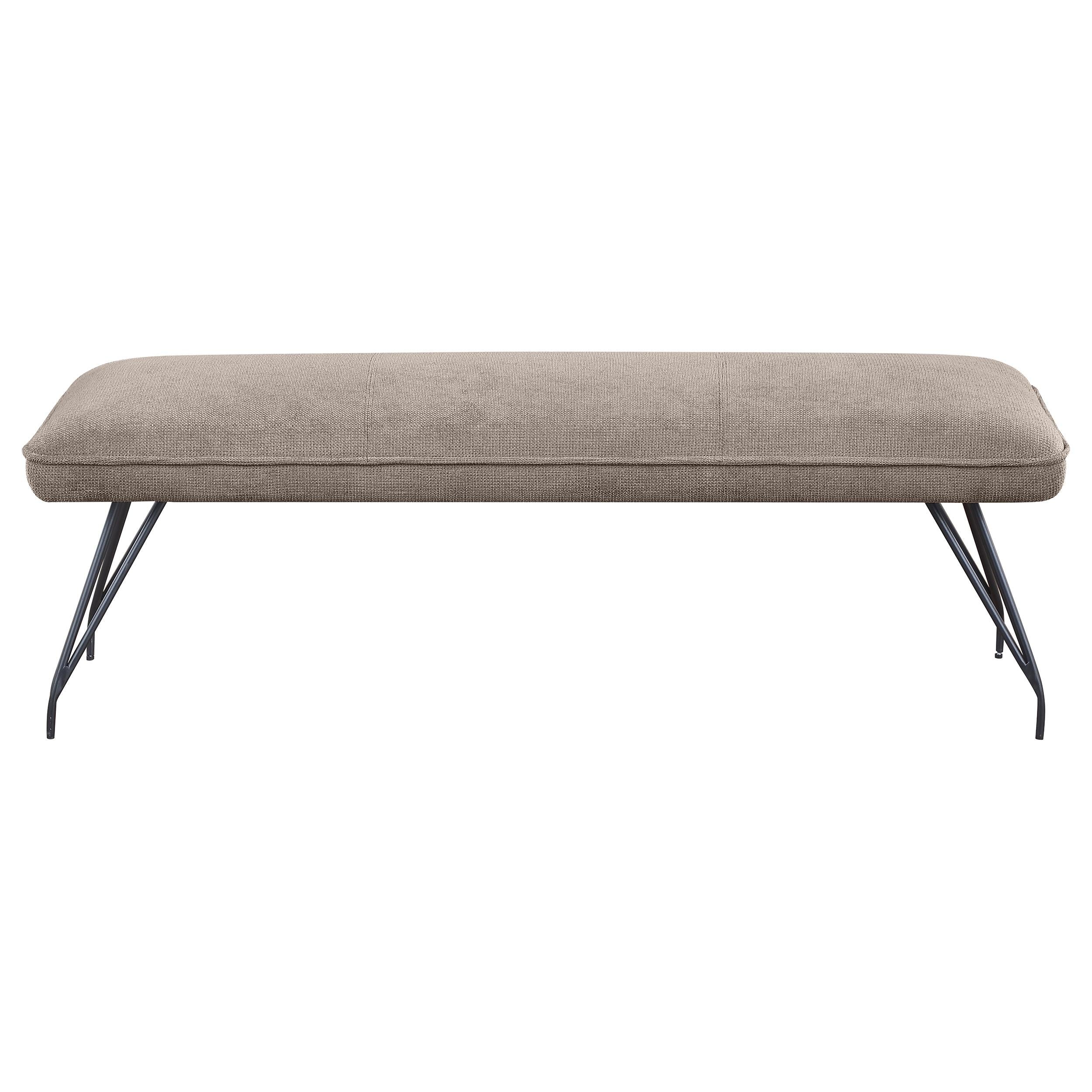 Coaster Furniture Dodson 108497 Fabric Upholstered Dining Bench - Taupe - Image 3