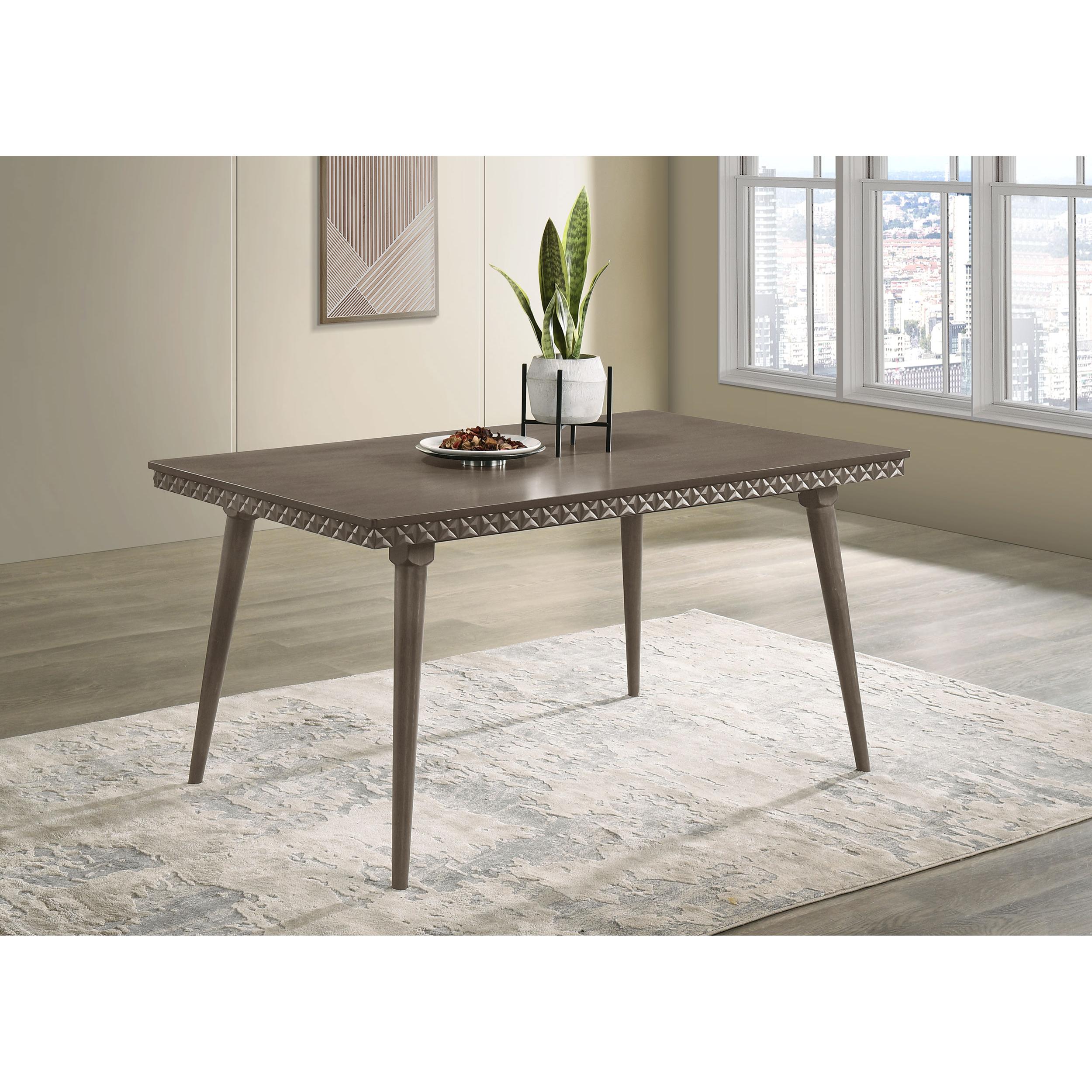 Coaster Furniture Onslow 108621 59-inch Rectangular Wood Dining Table - Dark Brown - Image 2