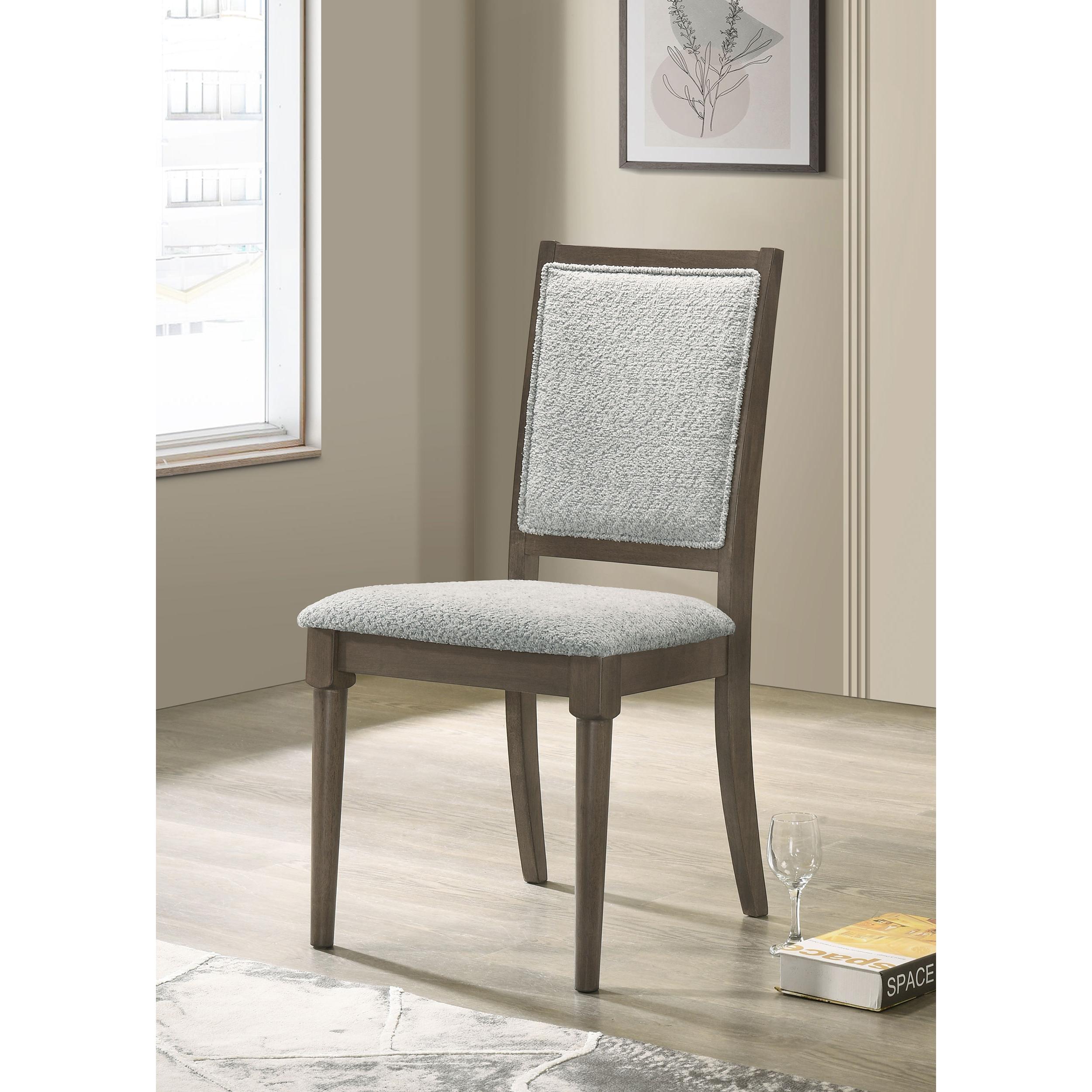 Coaster Furniture Onslow 108622 Upholstered Dining Side Chair - Dark Brown - Image 2