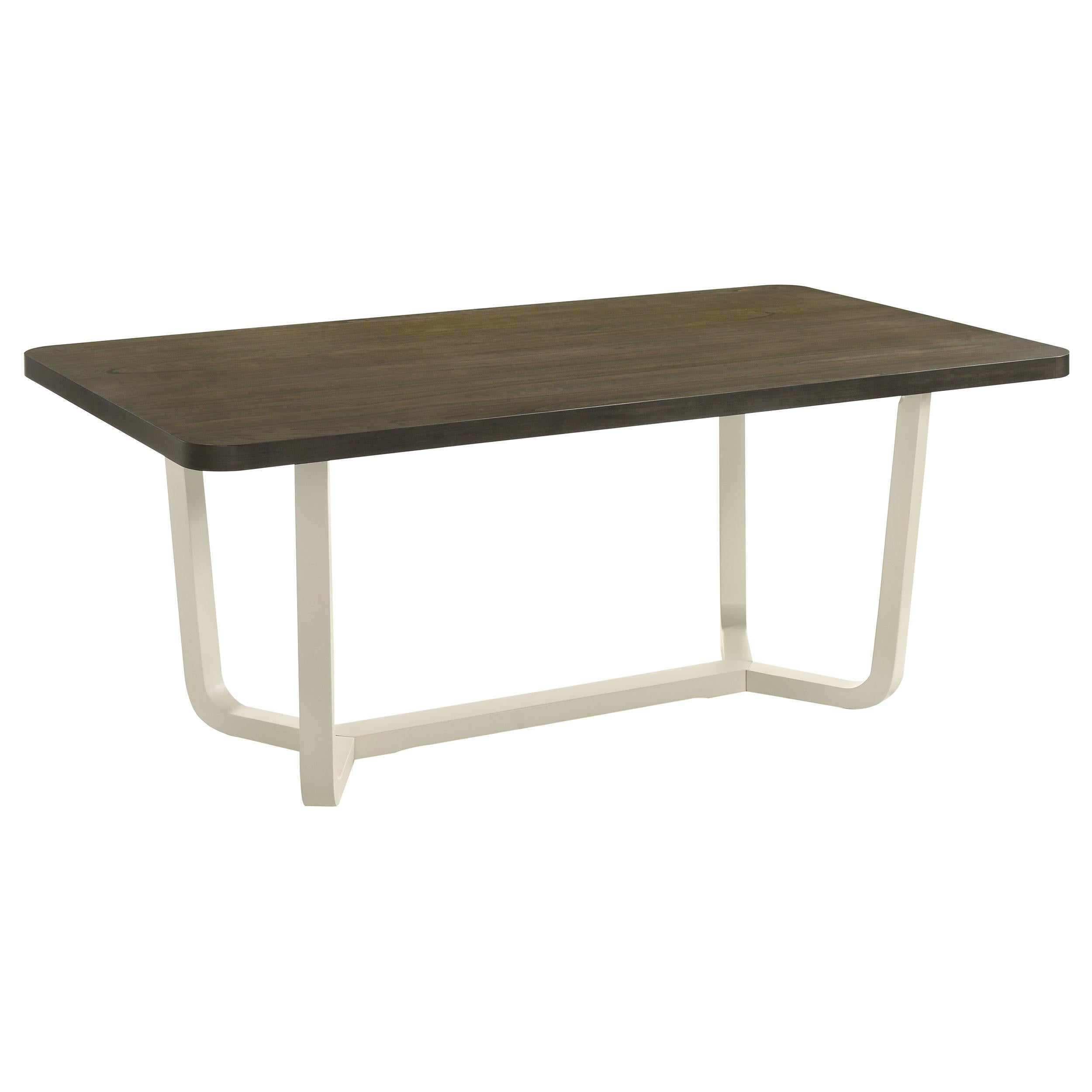 Coaster Furniture Biloxi 108681 71-inch Rectangular Wood Dining Table - Greyish Brown - Image 1