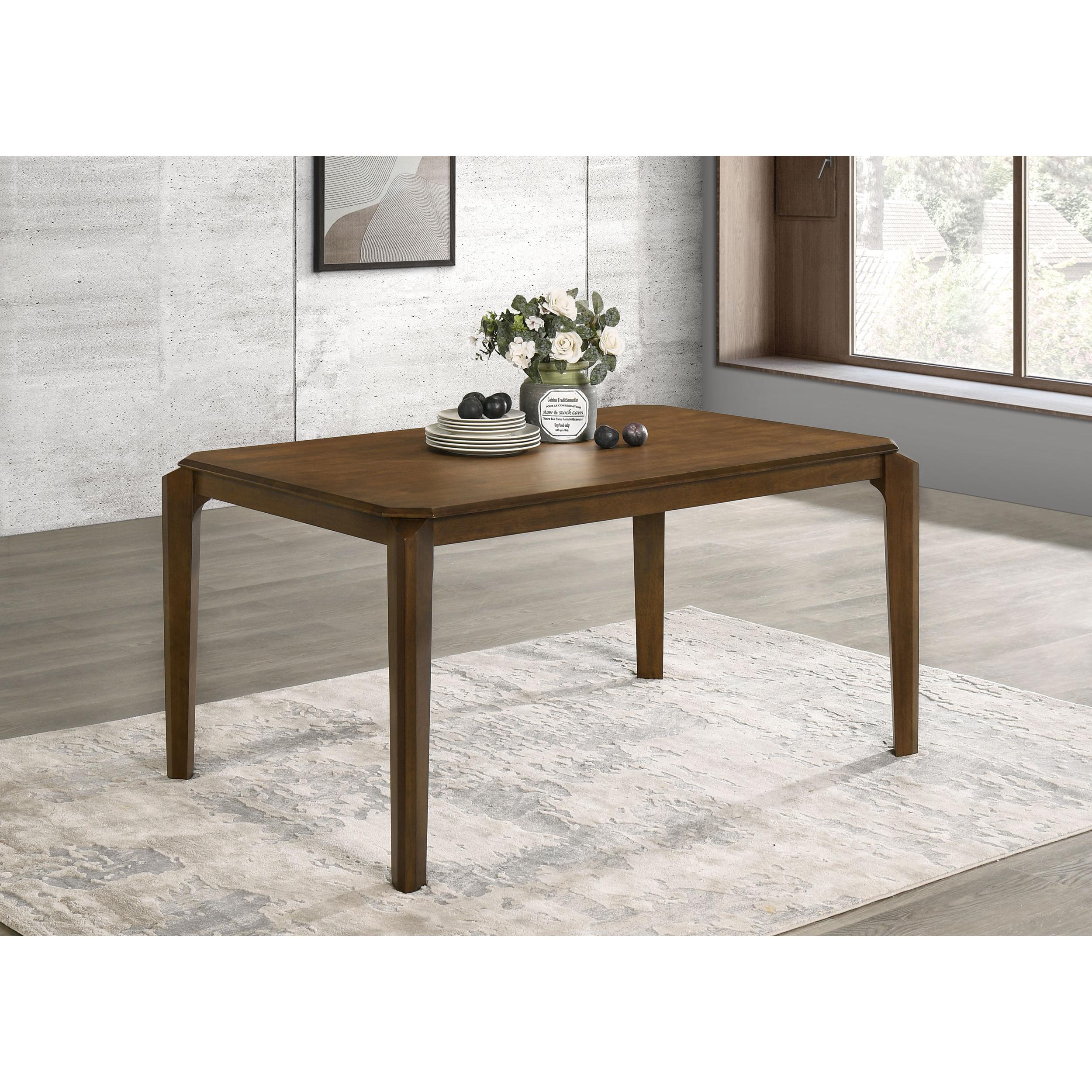 Coaster Furniture Almonte 108921 59-inch Rectangular Wood Dining Table - Dark Brown - Image 2