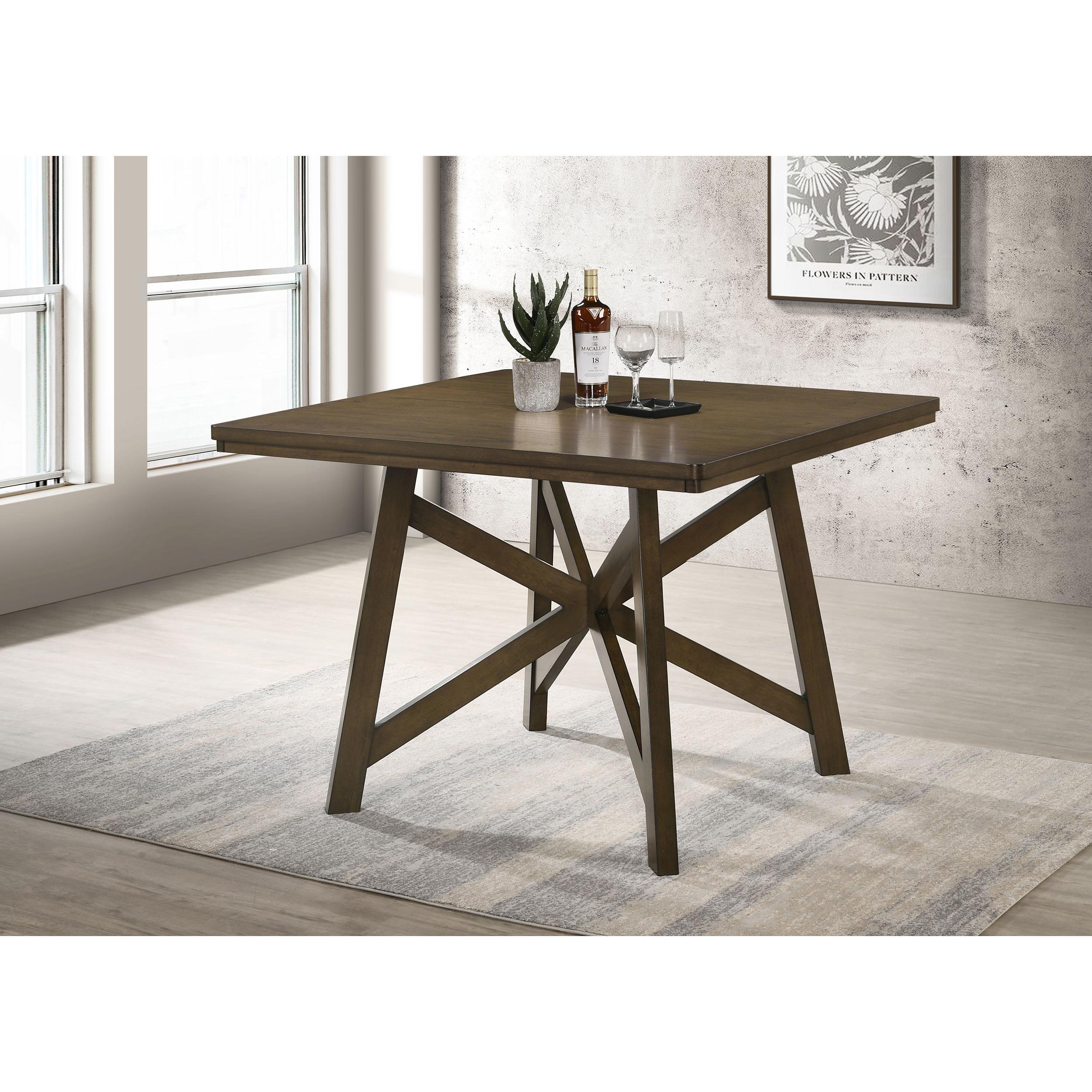 Coaster Furniture Canfield 109178 47-inch Square Counter Height Dining Table - Brown - Image 2