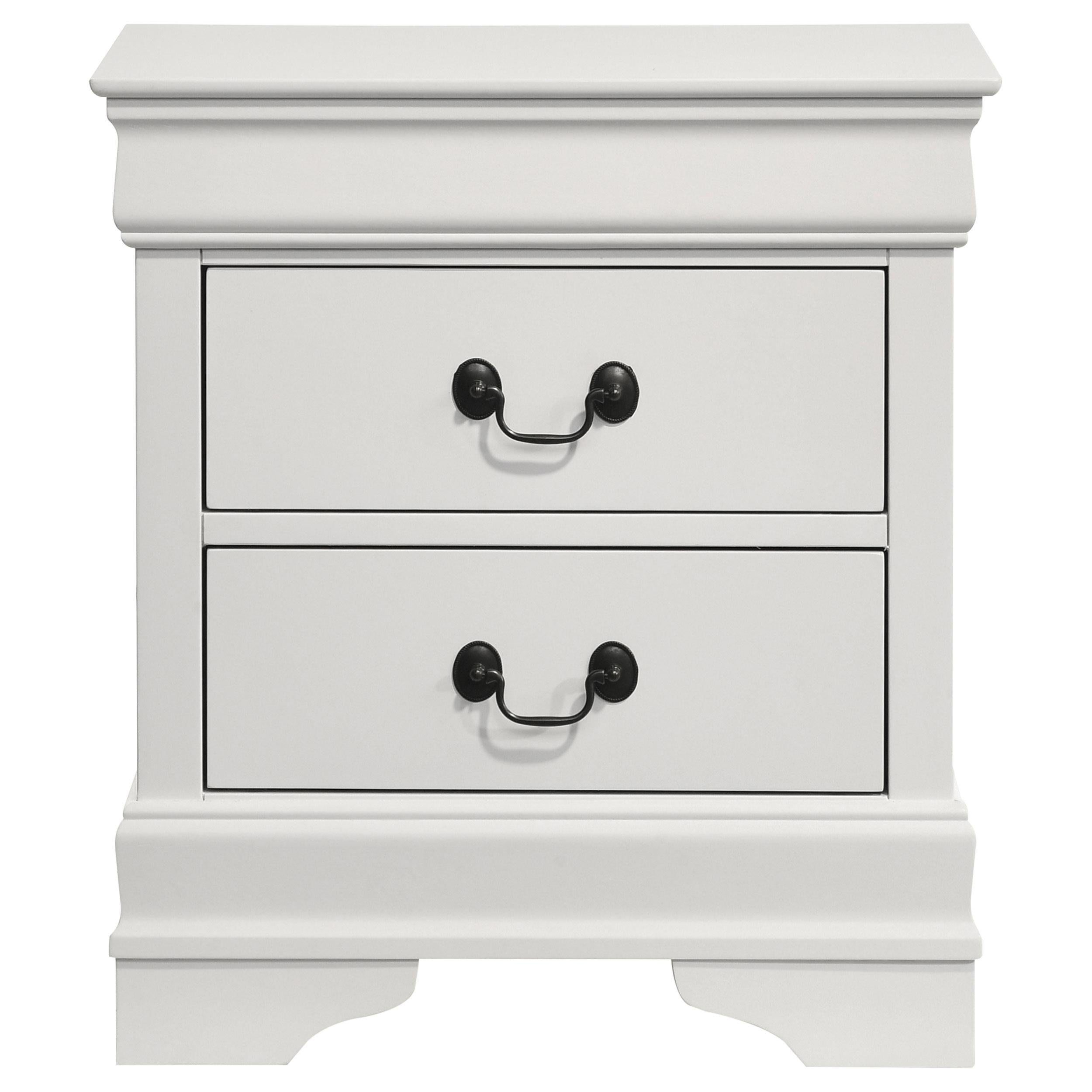 Coaster Furniture Louis Philippe 202442 2-Drawer Nightstand Bedside Table - White - Image 3