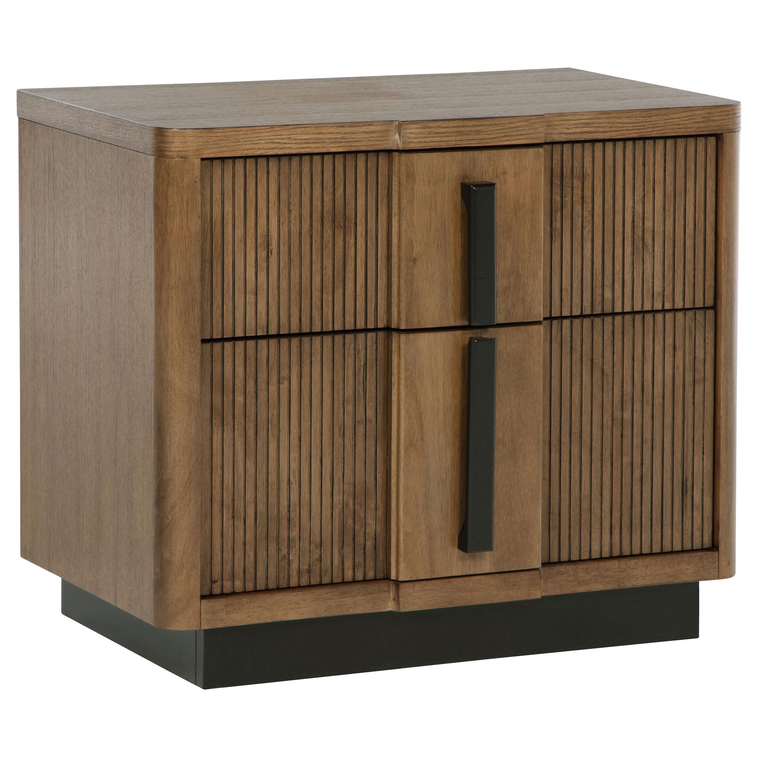 Coaster Furniture Terrace 224902 2-Drawer Nightstand Bedside Table – Ash Brown