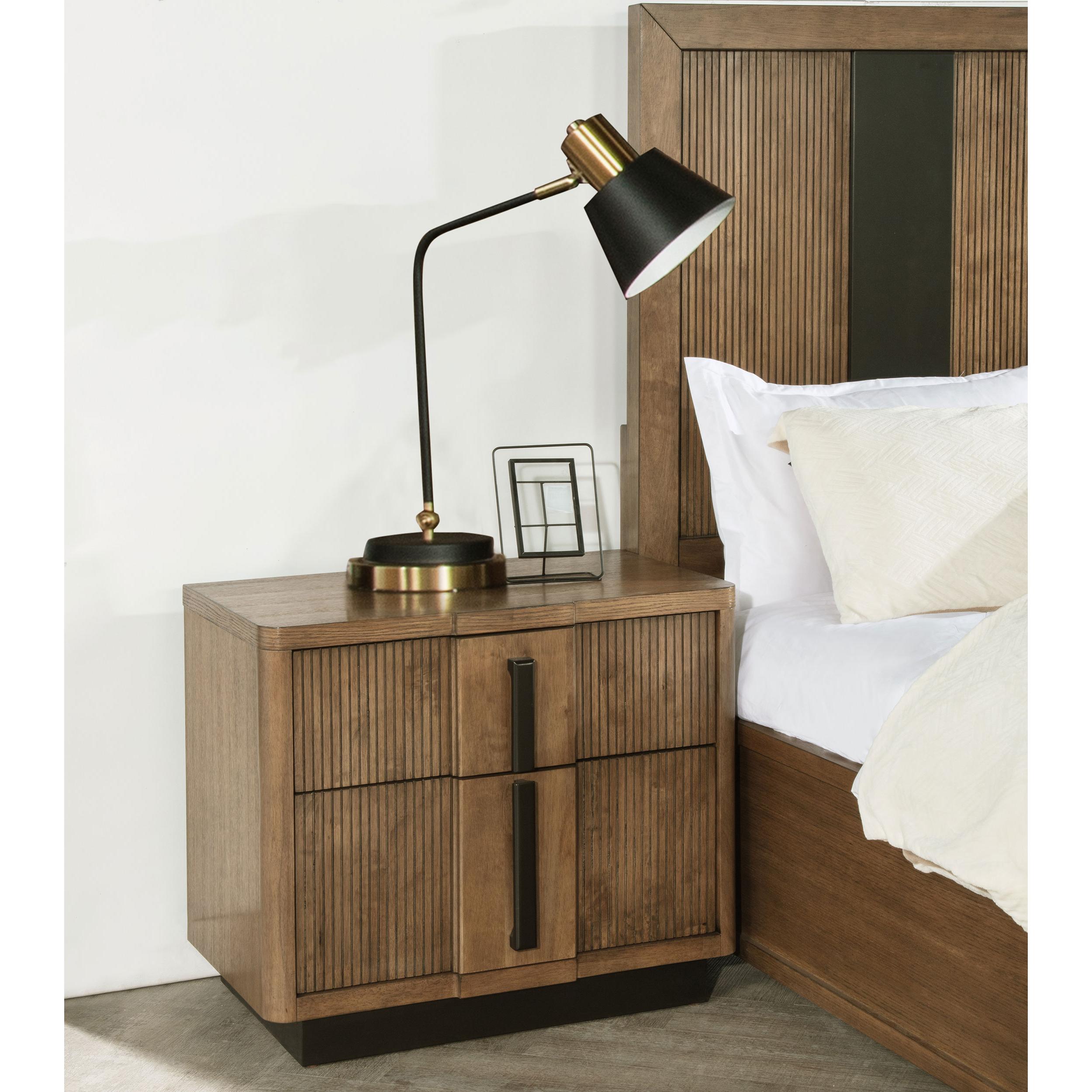 Coaster Furniture Terrace 224902 2-Drawer Nightstand Bedside Table - Ash Brown - Image 2