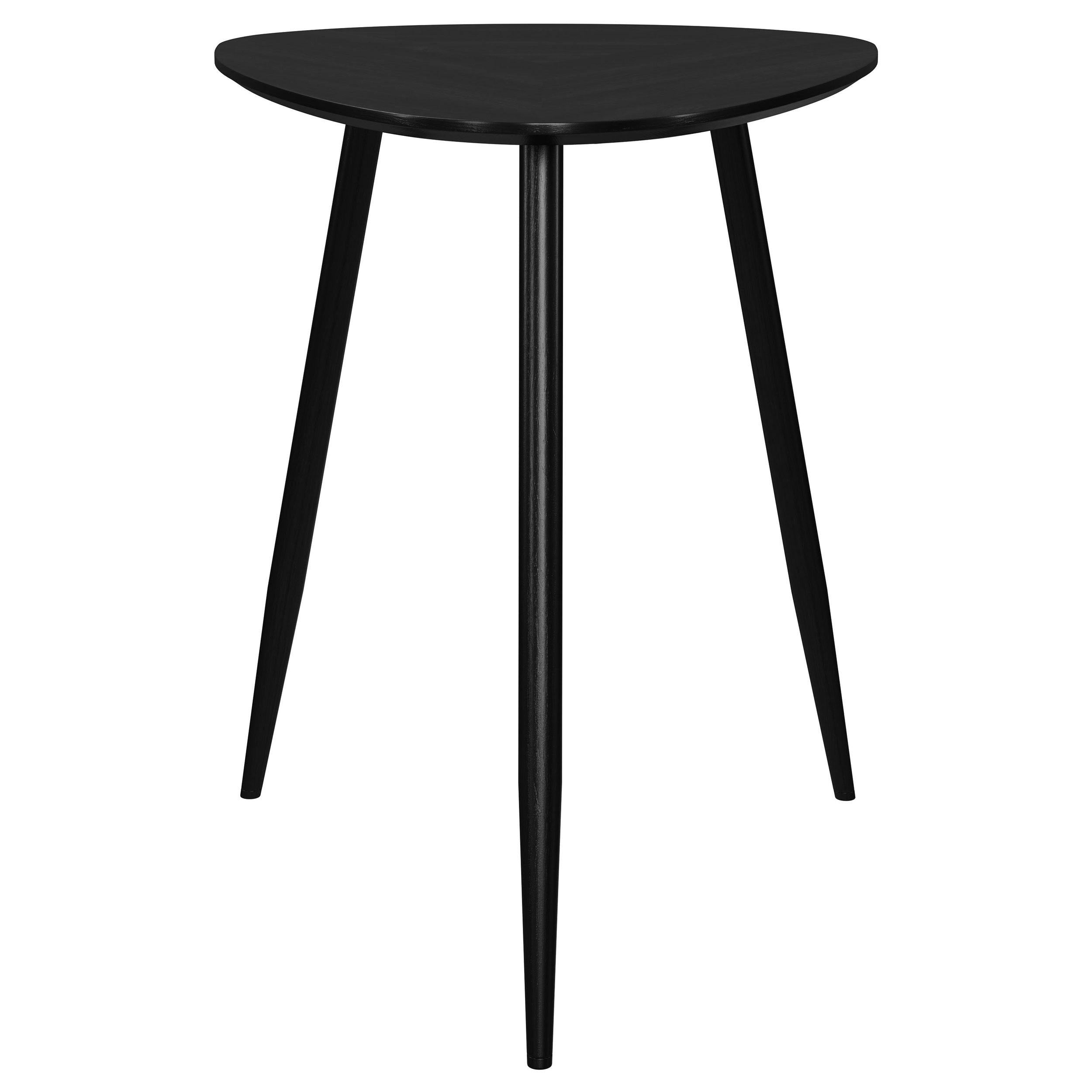 Coaster Furniture Odessa 707917 Triangular Solid Wood End Table - Black - Image 3