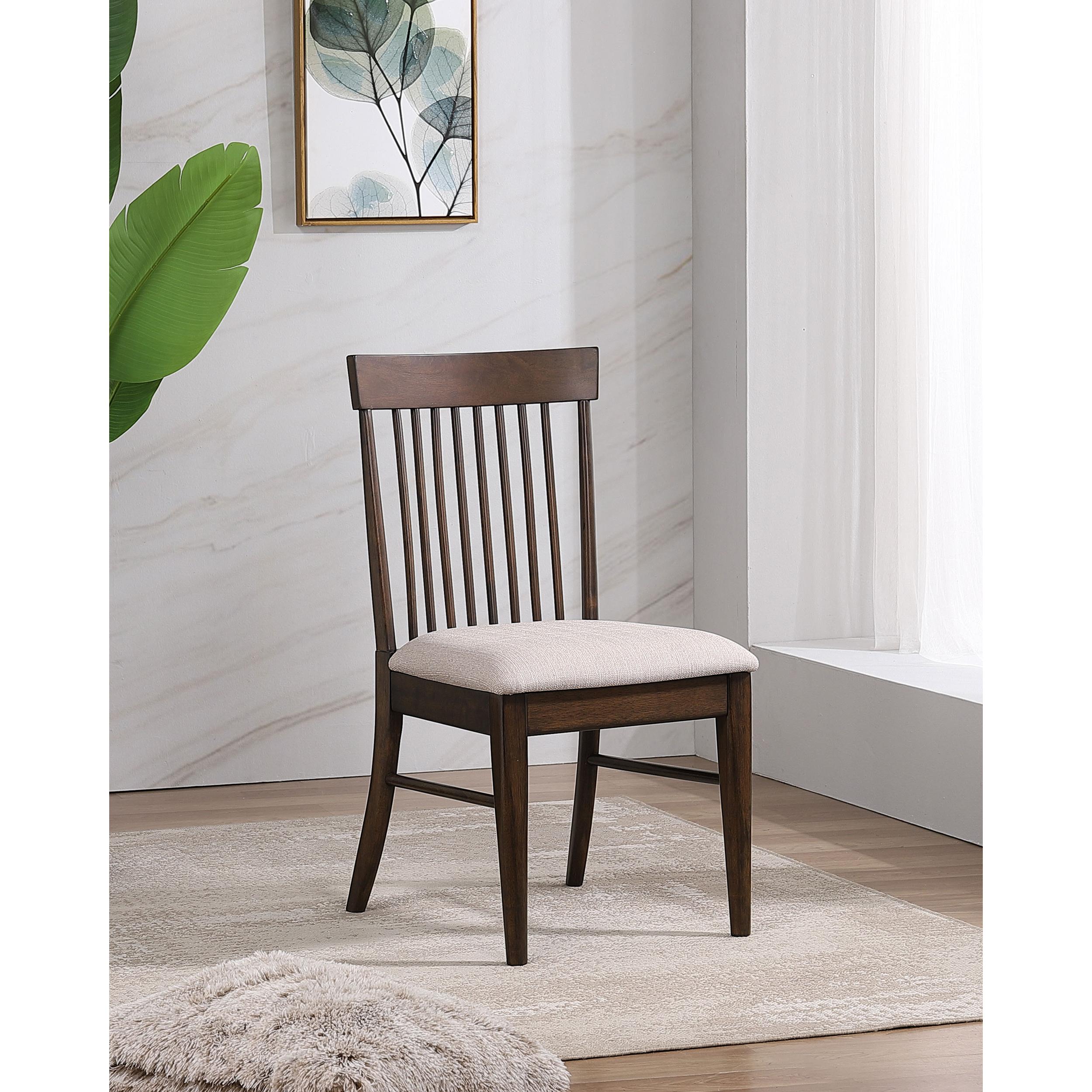 Coaster Furniture Everton 108892 Wood Dining Side Chair - Dark Walnut - Image 2