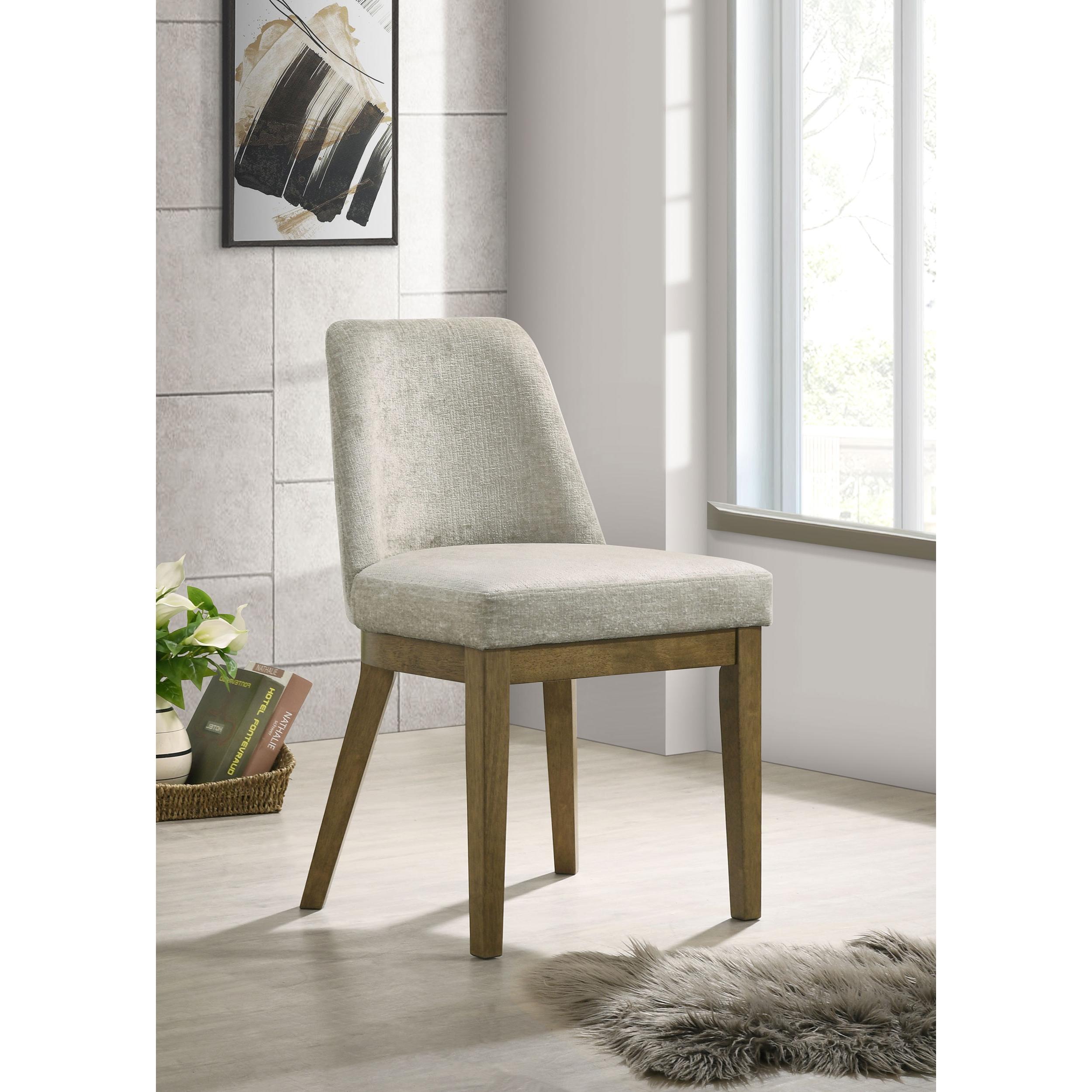 Coaster Furniture Castlewood 109352 Upholstered Side Chair - Light Tan - Image 2