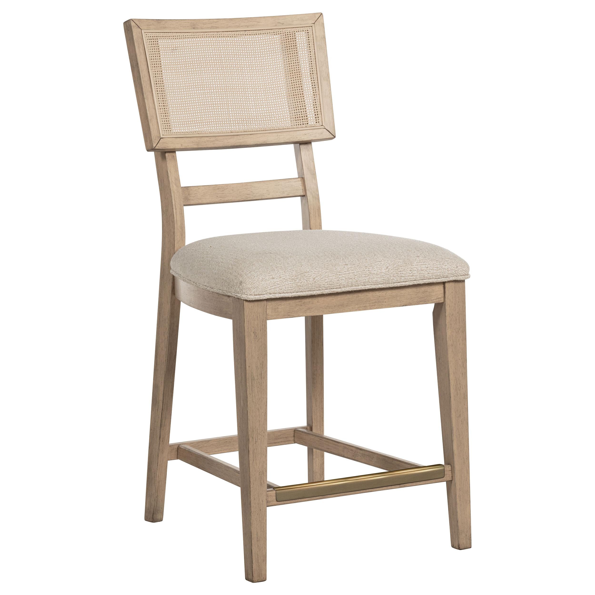 Coaster Furniture Kailani 109389 Rattan Cane Counter Side Chair - Beige Oak - Image 1