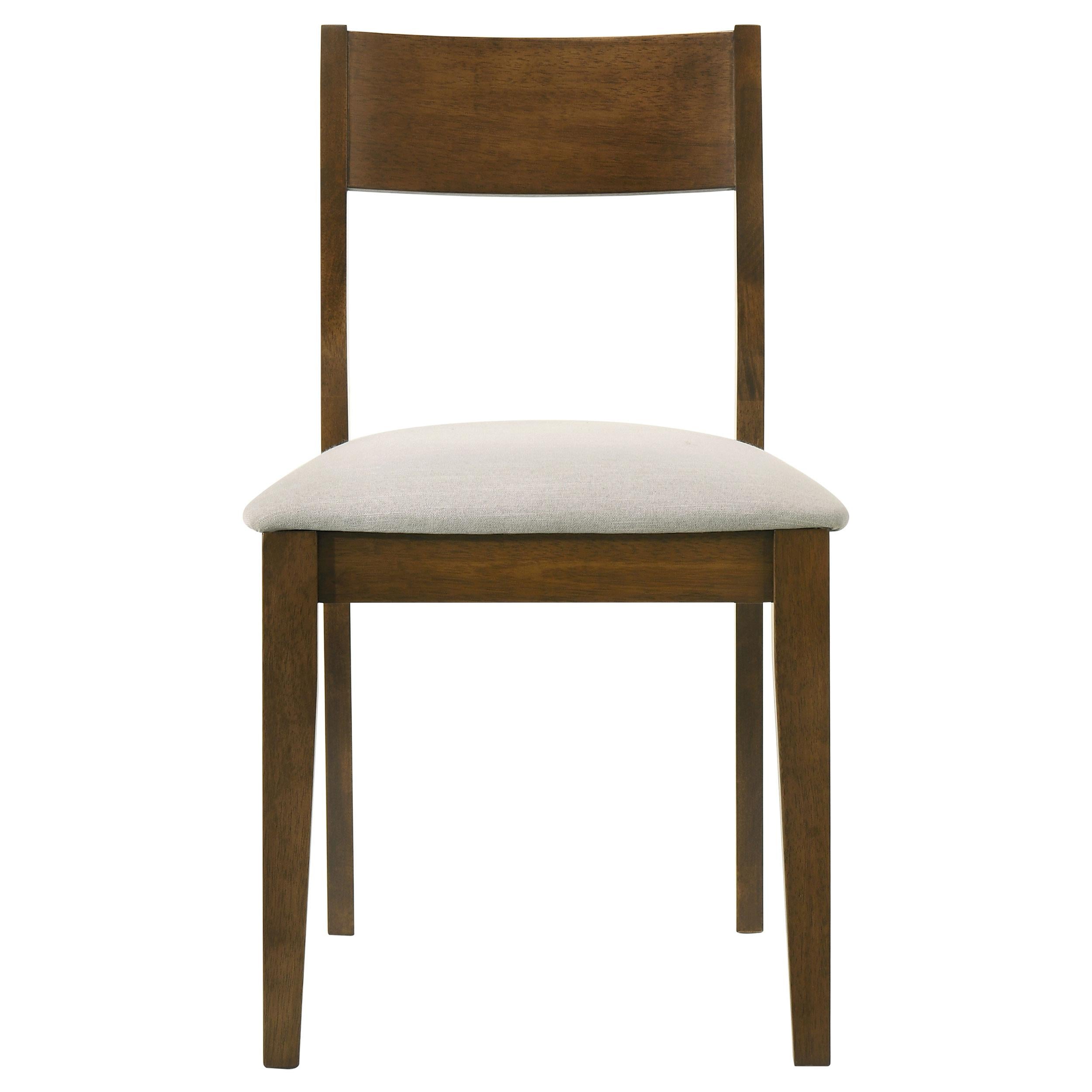 Coaster Furniture Almonte 108922 Dining Chair Upholstered Seat - Dark Brown - Image 3