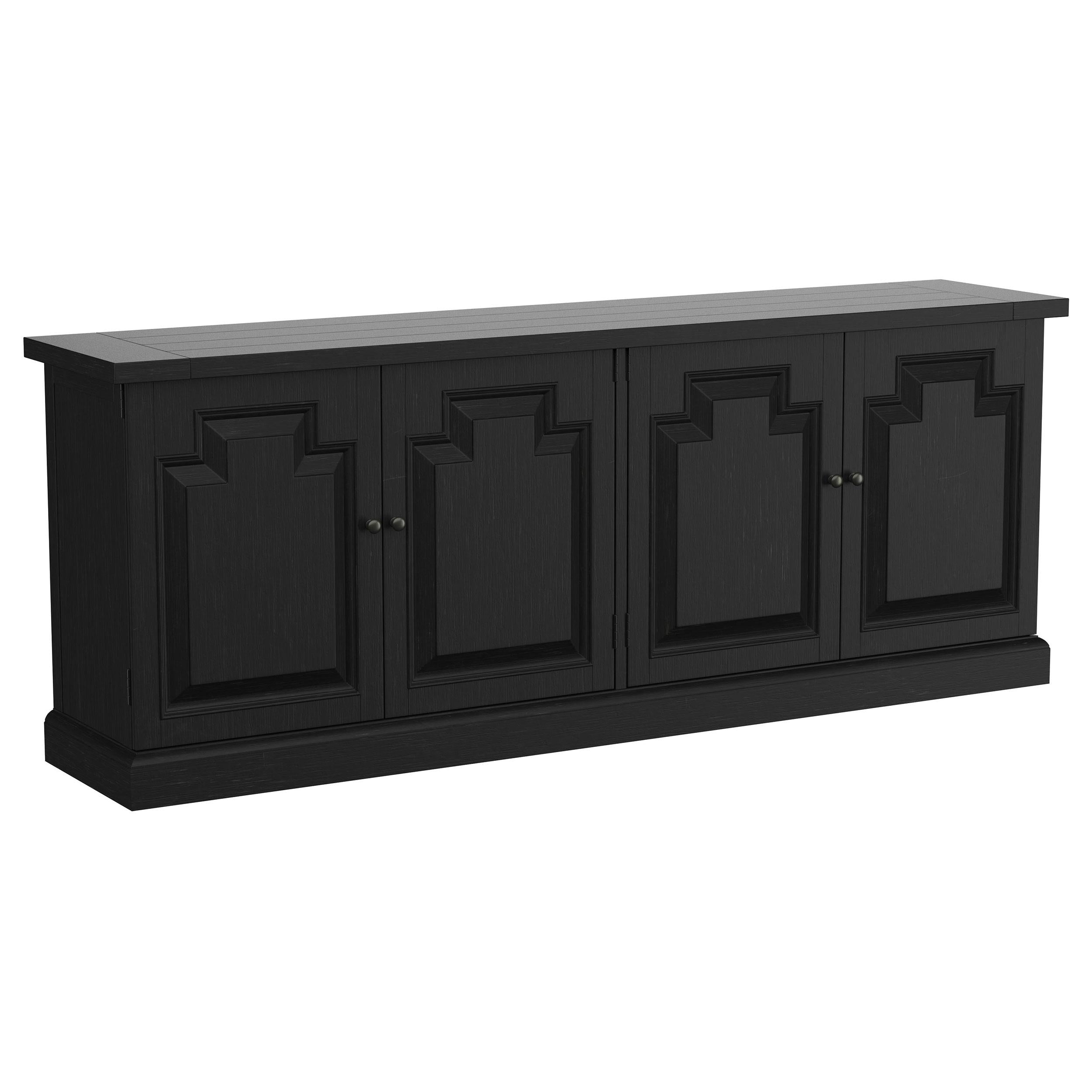 Coaster Furniture Florence 115535 4-door Dining Sideboard Buffet - Distressed Black - Image 1