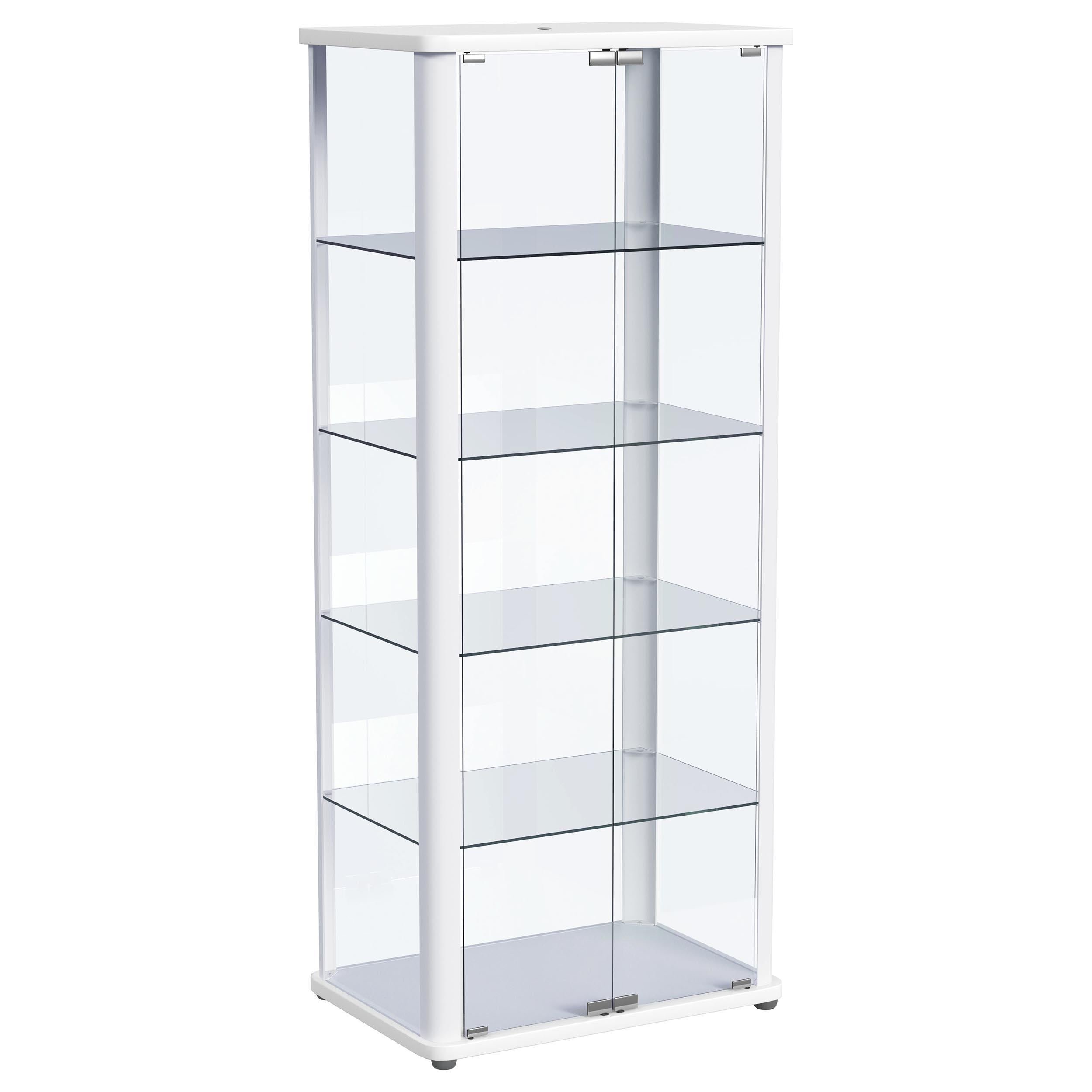 Coaster Furniture Aero 950399 5-shelf Display Curio Cabinet with LED Lighting – White