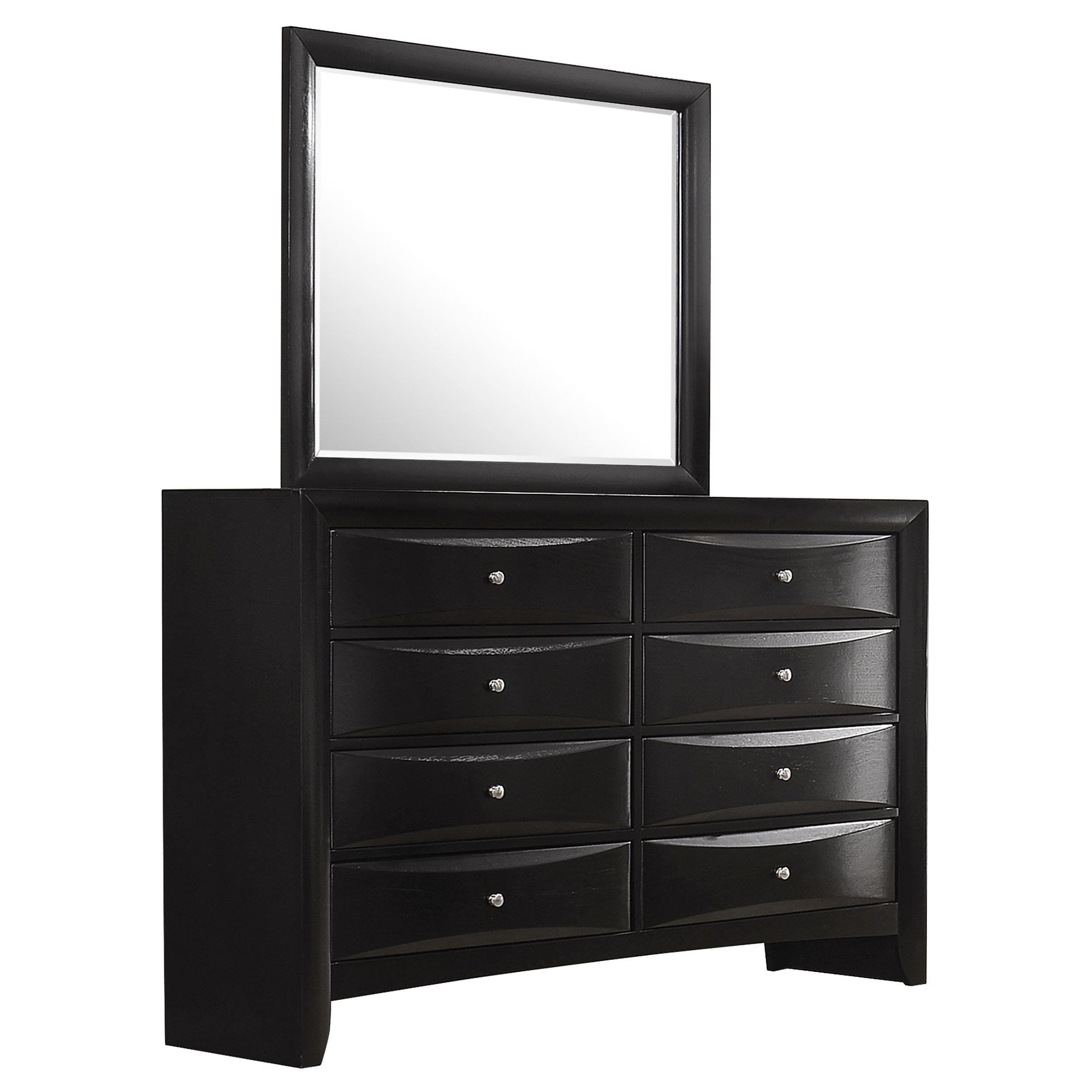 Coaster Furniture Briana 200703M 8-Drawer Dresser with Mirror - Black - Image 1