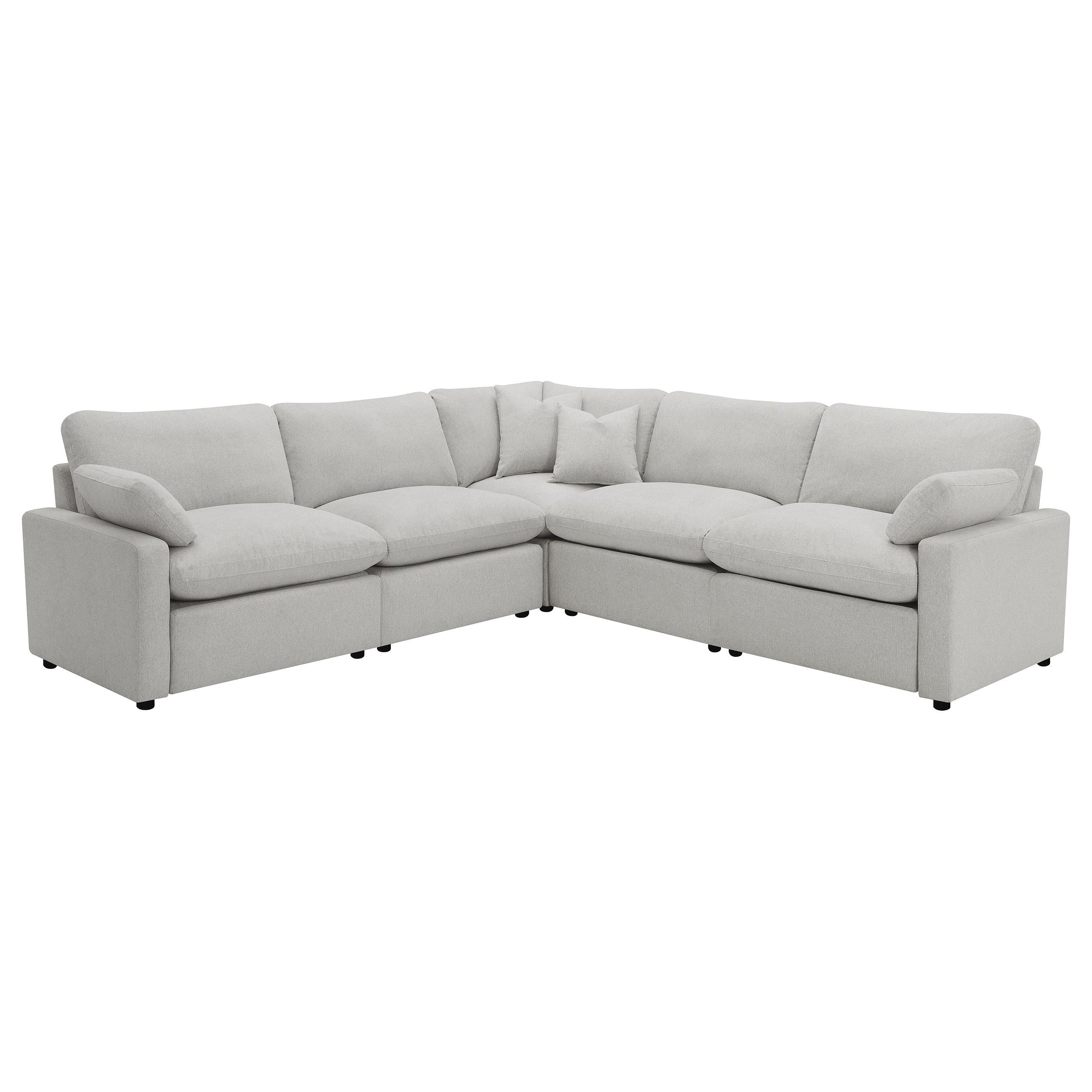 Coaster Furniture Collins 609560P Modular Power Reclining Sectional Sofa Set - Grey - Image 1