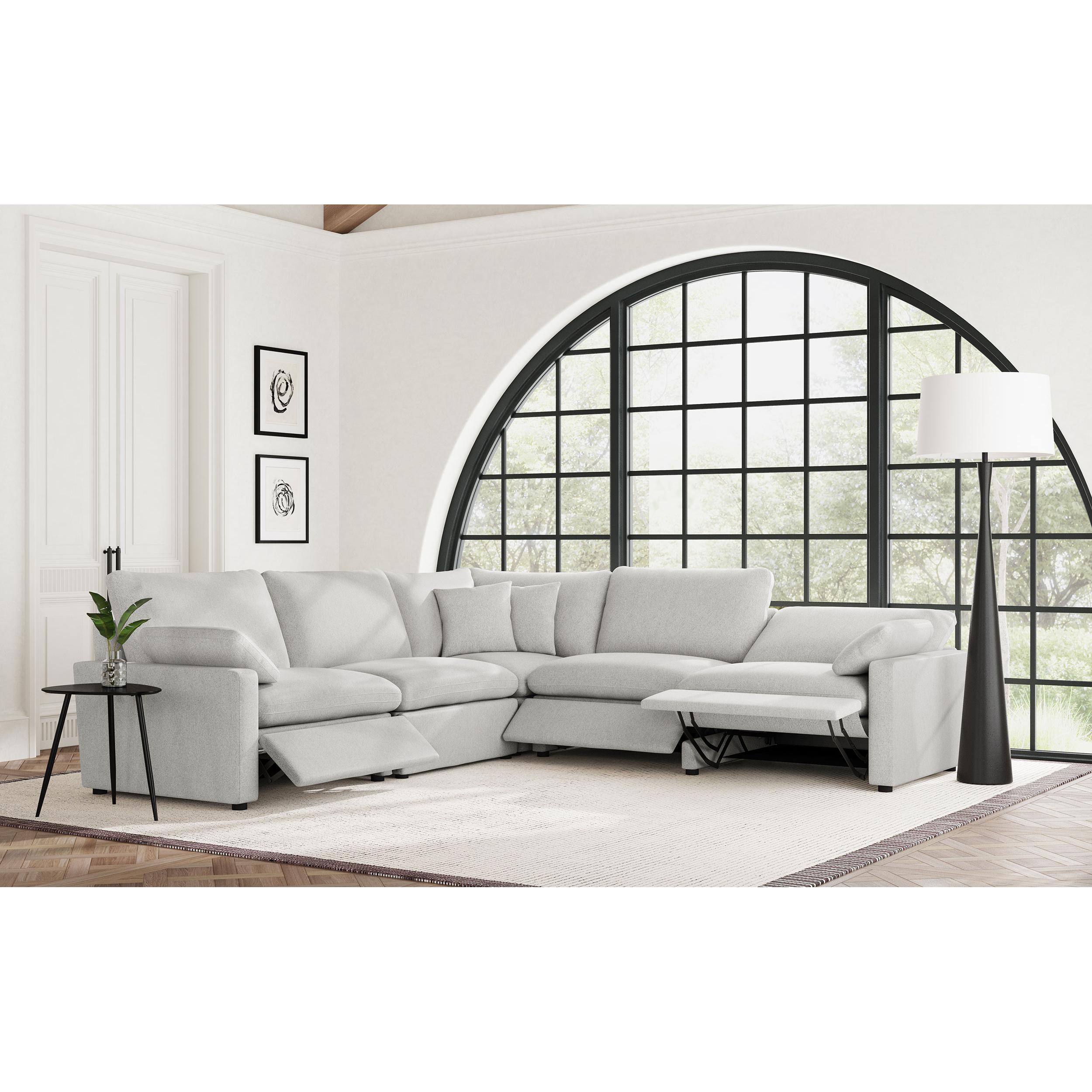 Coaster Furniture Collins 609560P Modular Power Reclining Sectional Sofa Set - Grey - Image 3