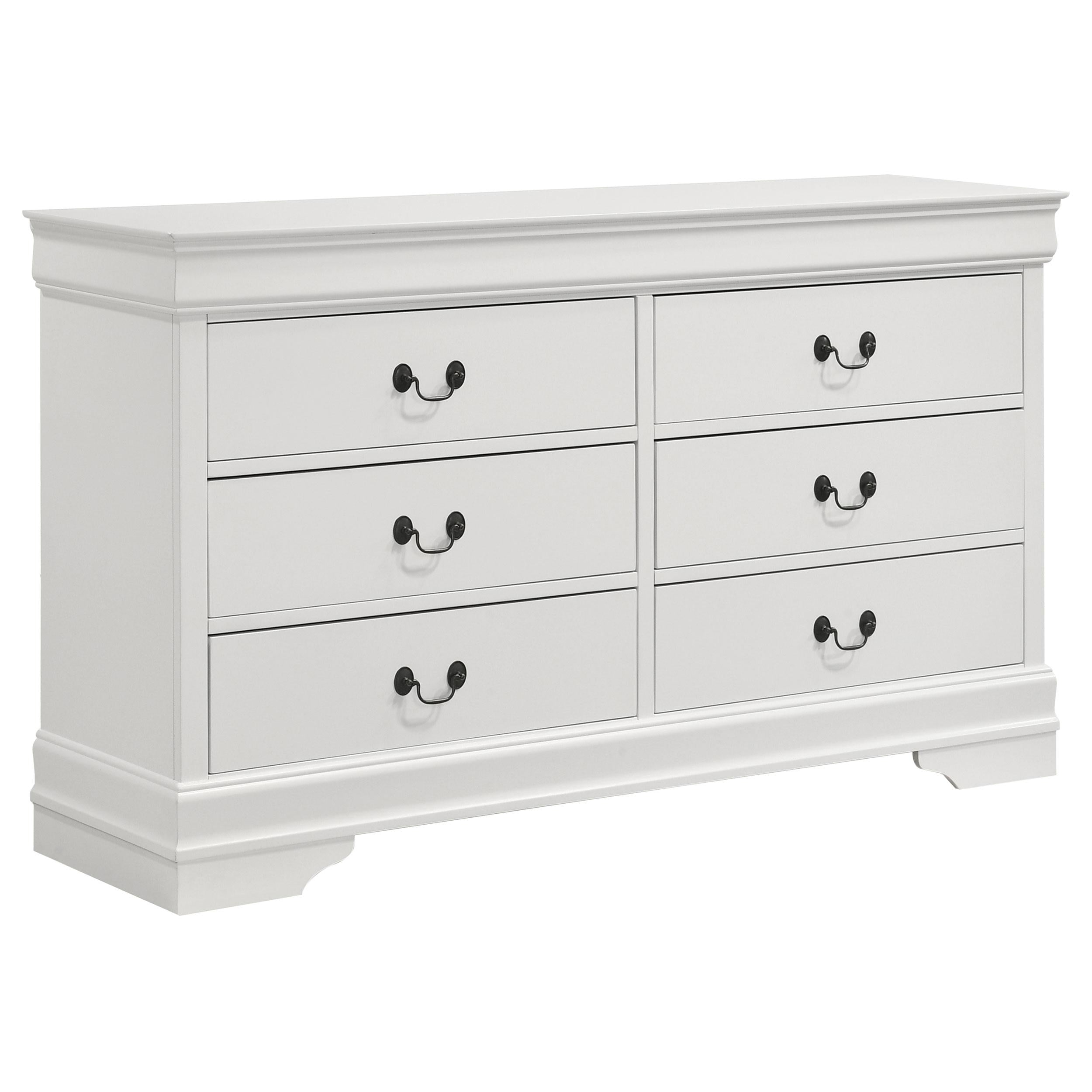 Coaster Furniture Louis Philippe 202443 6-Drawer Dresser - White - Image 1