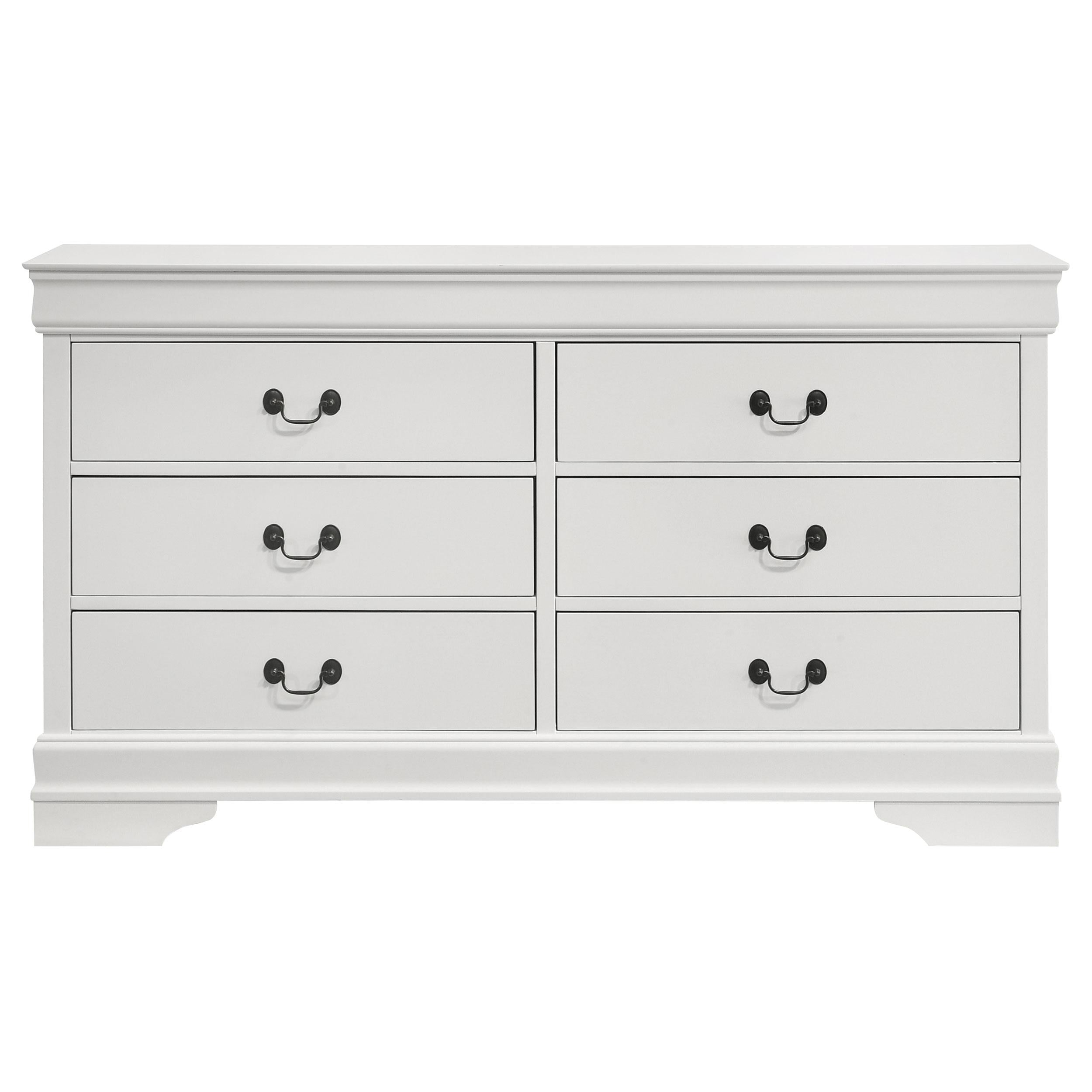 Coaster Furniture Louis Philippe 202443 6-Drawer Dresser - White - Image 3