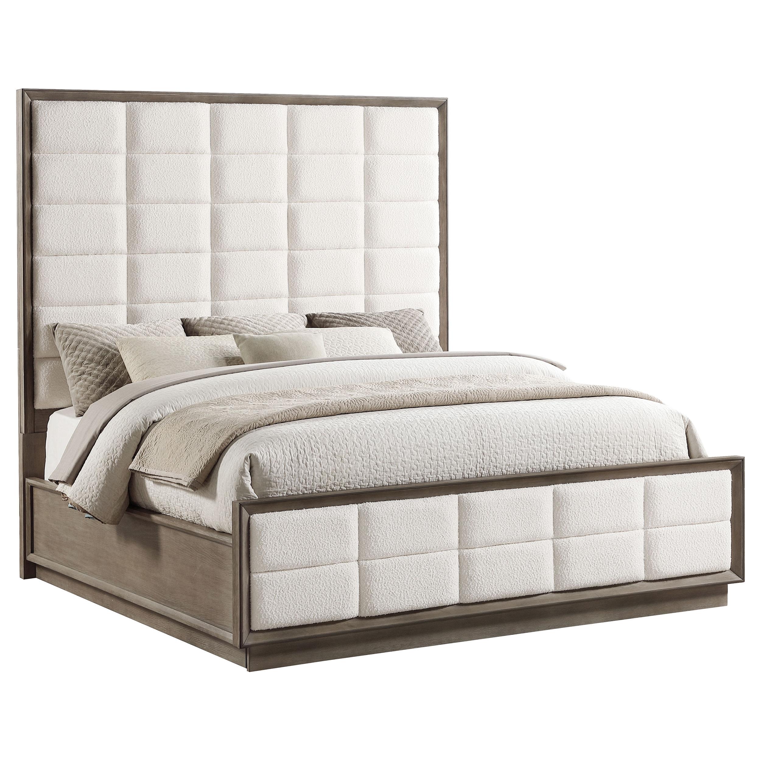 Coaster Furniture Durango 223271KE 80-inch Eastern King Panel Bed - Taupe Oak - Image 3